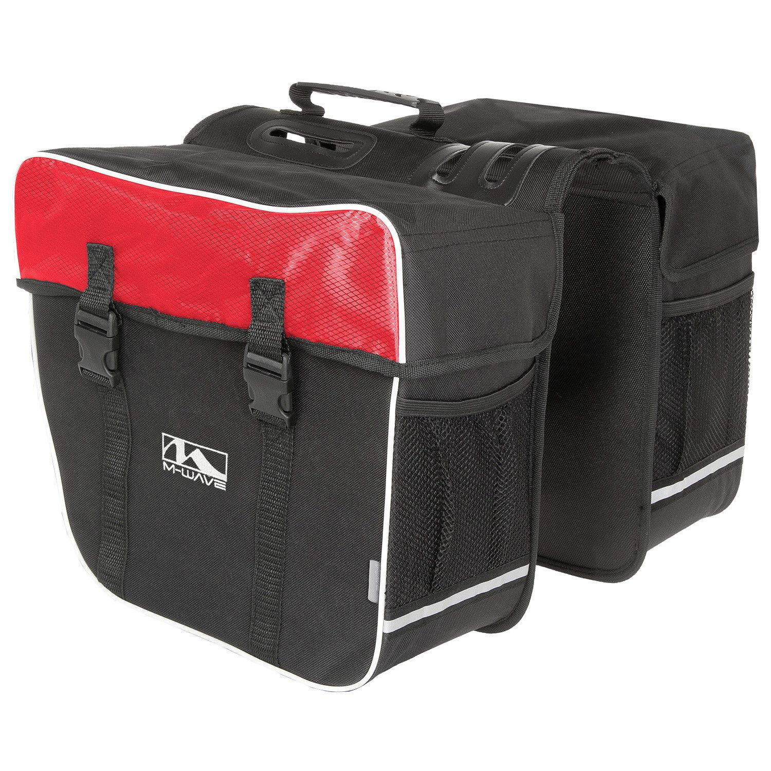M-Wave Fahrradkorb Amsterdam Double (1-tlg), Gepäckträgertasche Fahrrad Gepäckträger Tasche Fahrradtasche