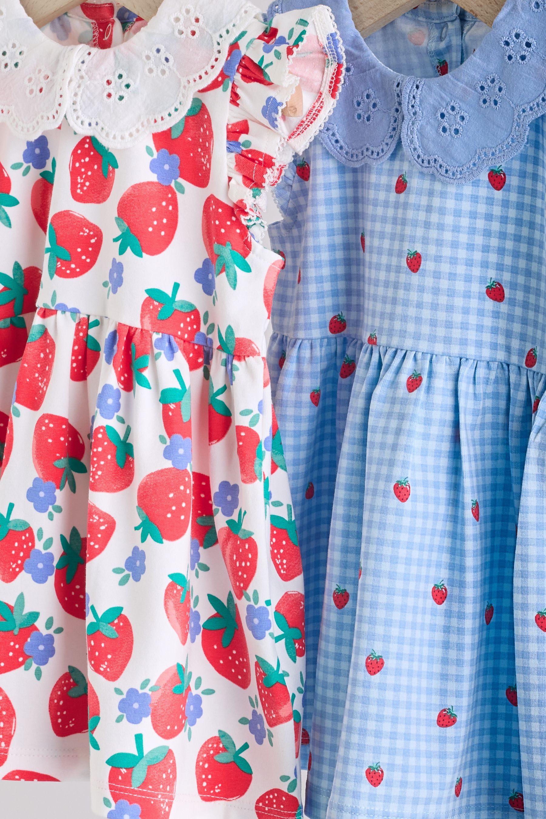 Next Blusenkleid Baby-Kurzarmkleid, 2er-Pack (2-tlg)
