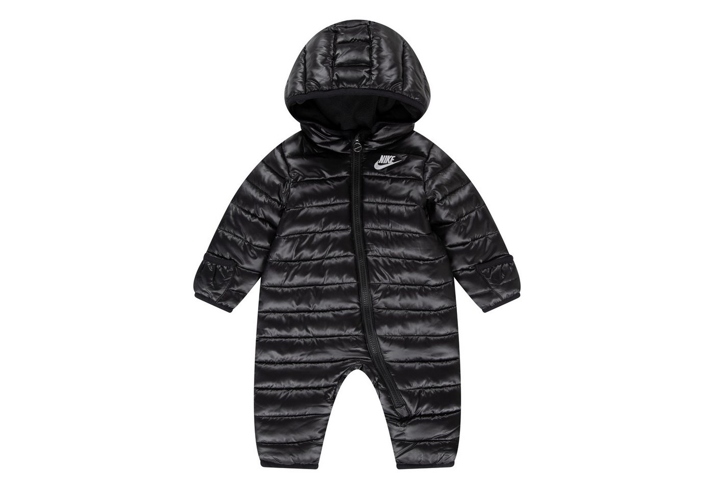 Nike Sportswear Schneeoverall NKN NIKE SOLID BABY SNOWSUIT wattiertes Design, mit integrierter Kapuze, aus Polyester
