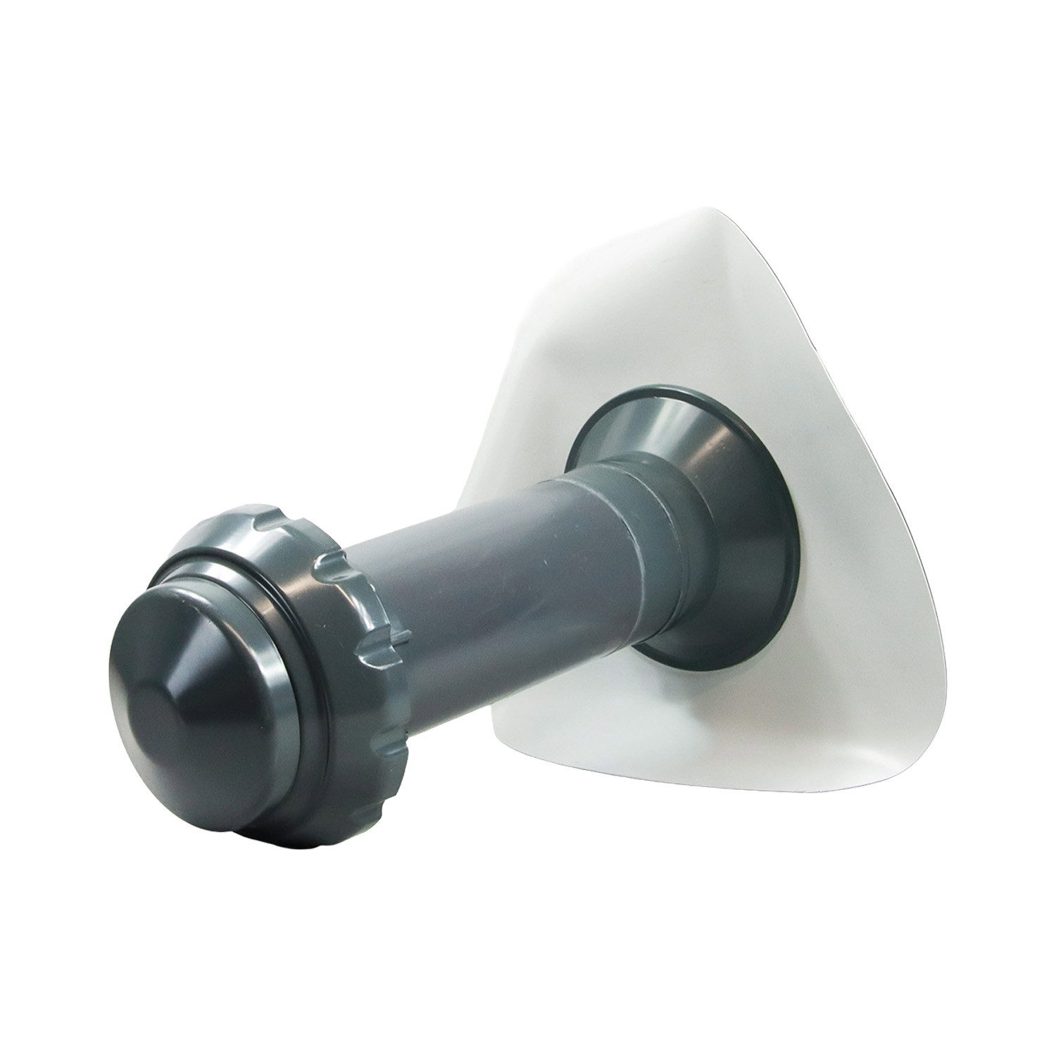 FLECK Dachdurchführung 4 in 1 Flachdachlüfter CLASSIC + KWA inkl. Thermofol D, Spezial-Hart-PVC