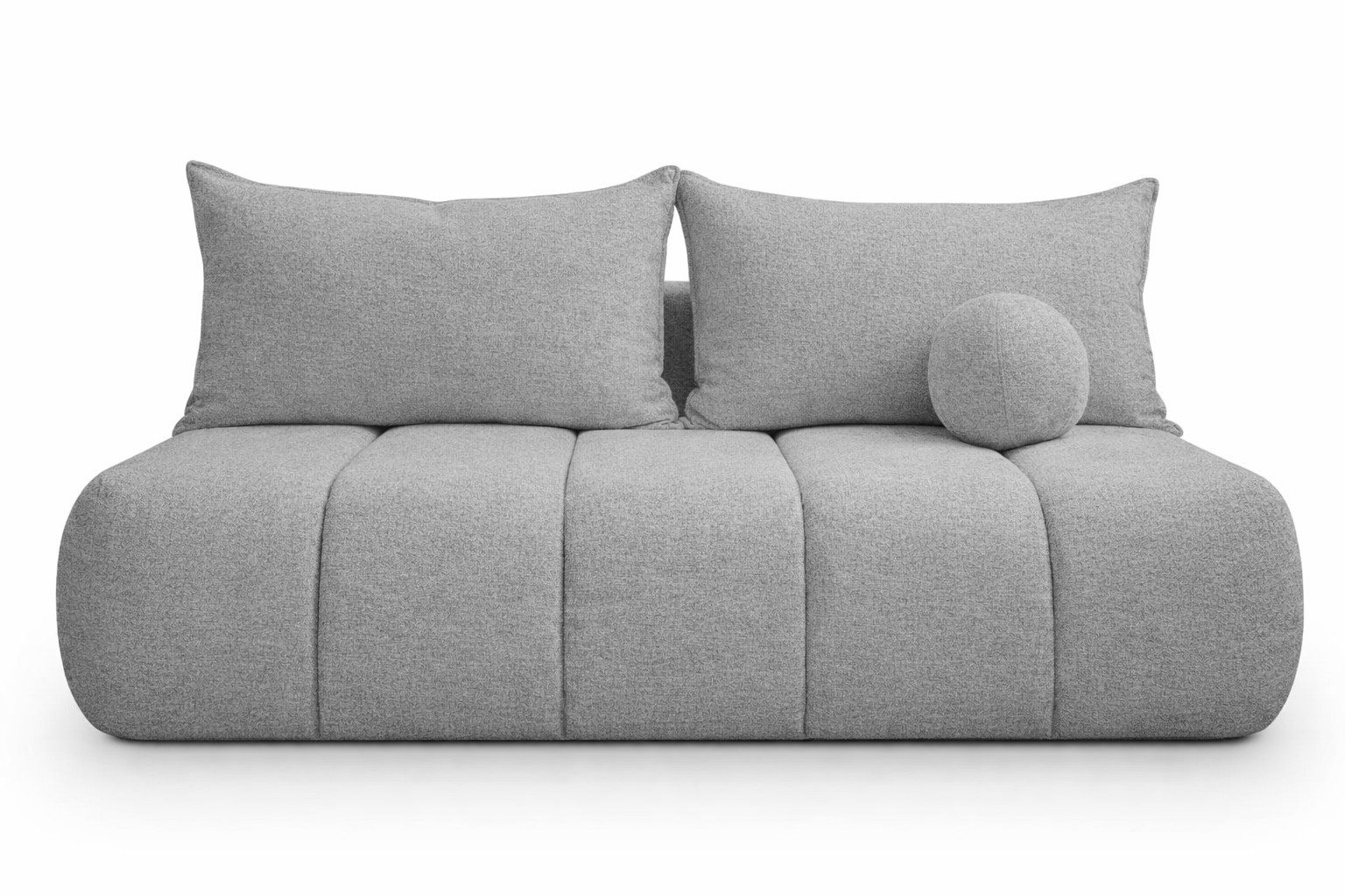 Kaiser Möbel Schlafsofa mit Schlaffunktion und Bettkasten, Velours Stoff Monolith, Sofa PIANO, Einzelsofa, Water Repellent Stoff,Veloursstoff,hoher Sitzkomfort