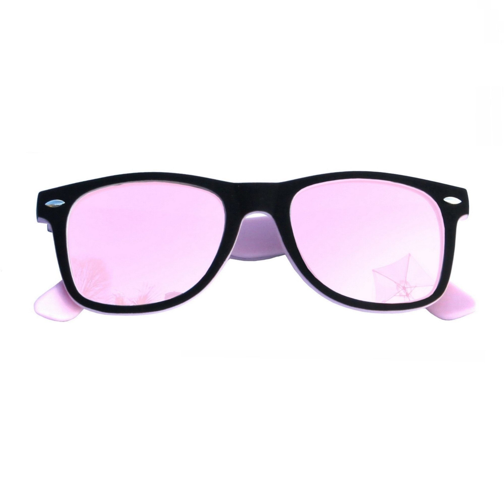 Rennec Sonnenbrille (Damen Brille Zweifarbig mit Brillenbeutel) Retro Brill günstig online kaufen