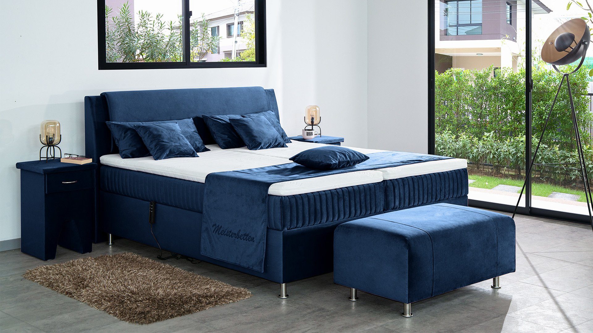 Meisterbetten Boxspringbett Mari (mit Motor, 7-Zonen günstig online kaufen