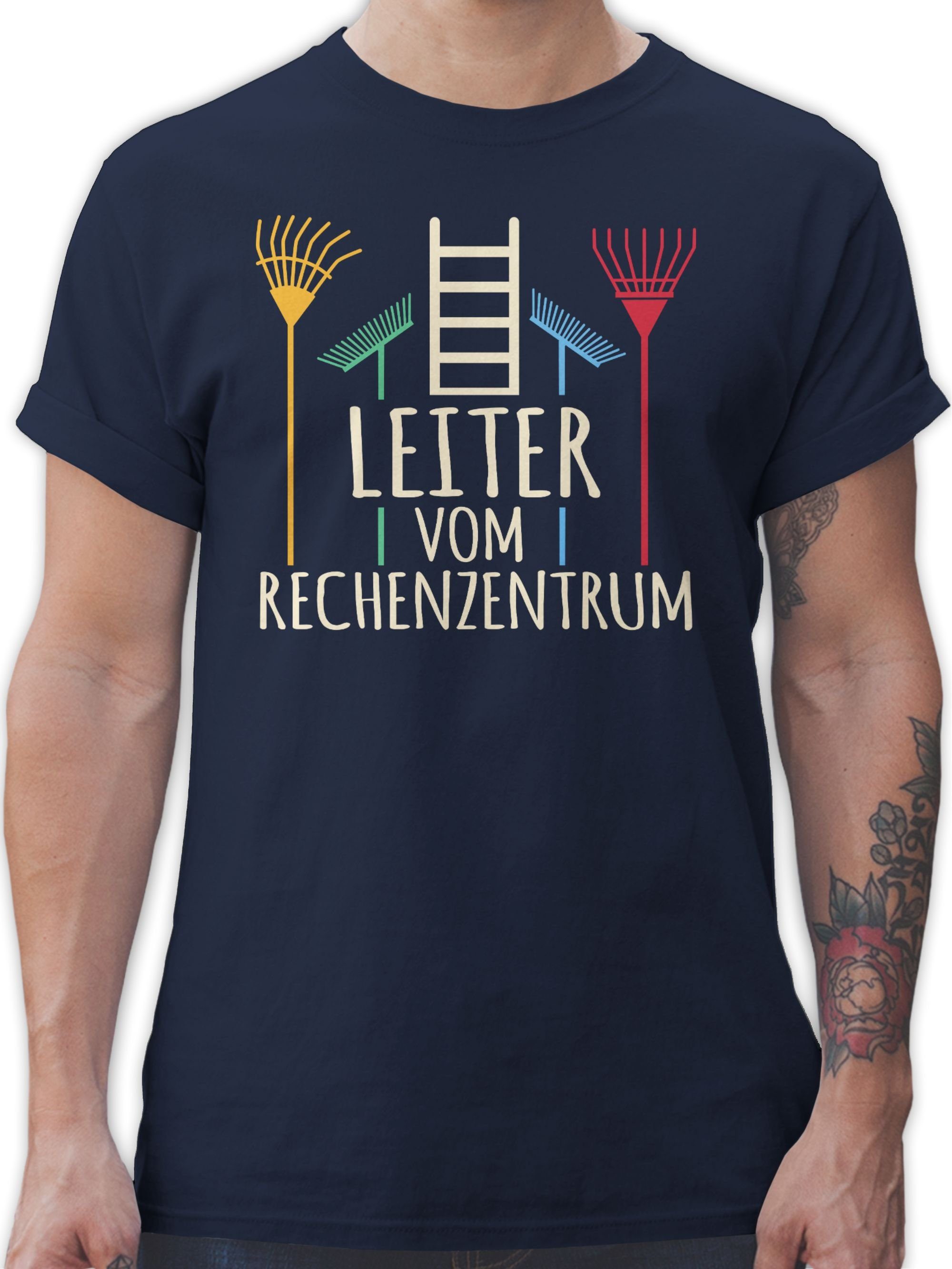 Shirtracer T-Shirt Leiter vom Rechenzentrum hell Herren & Männer Geschenke 01 Navy Blau