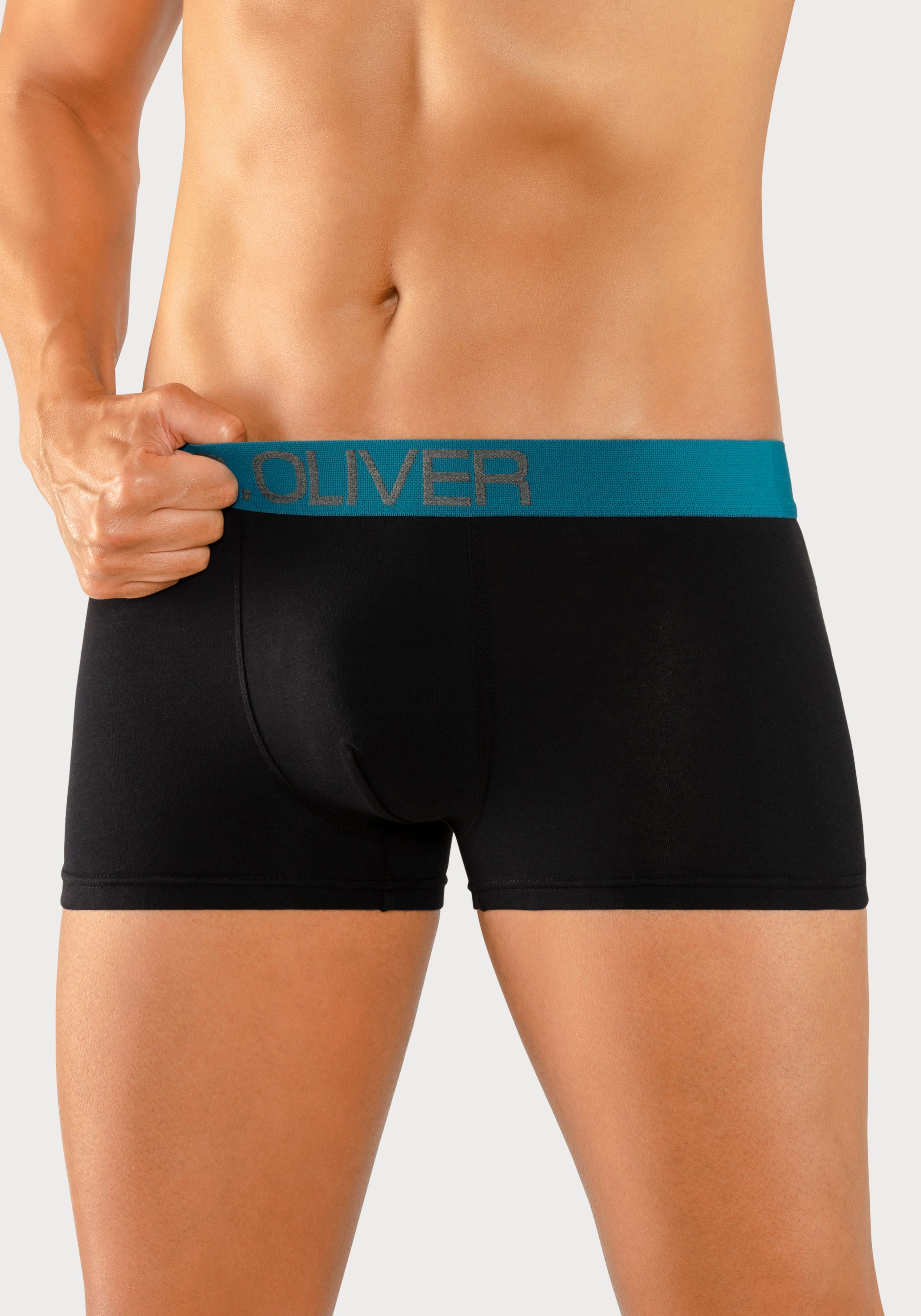 s.Oliver Hipster (Packung, 4-St) knapp sitzende Boxershorts für Herren aus Baumwoll-Mix