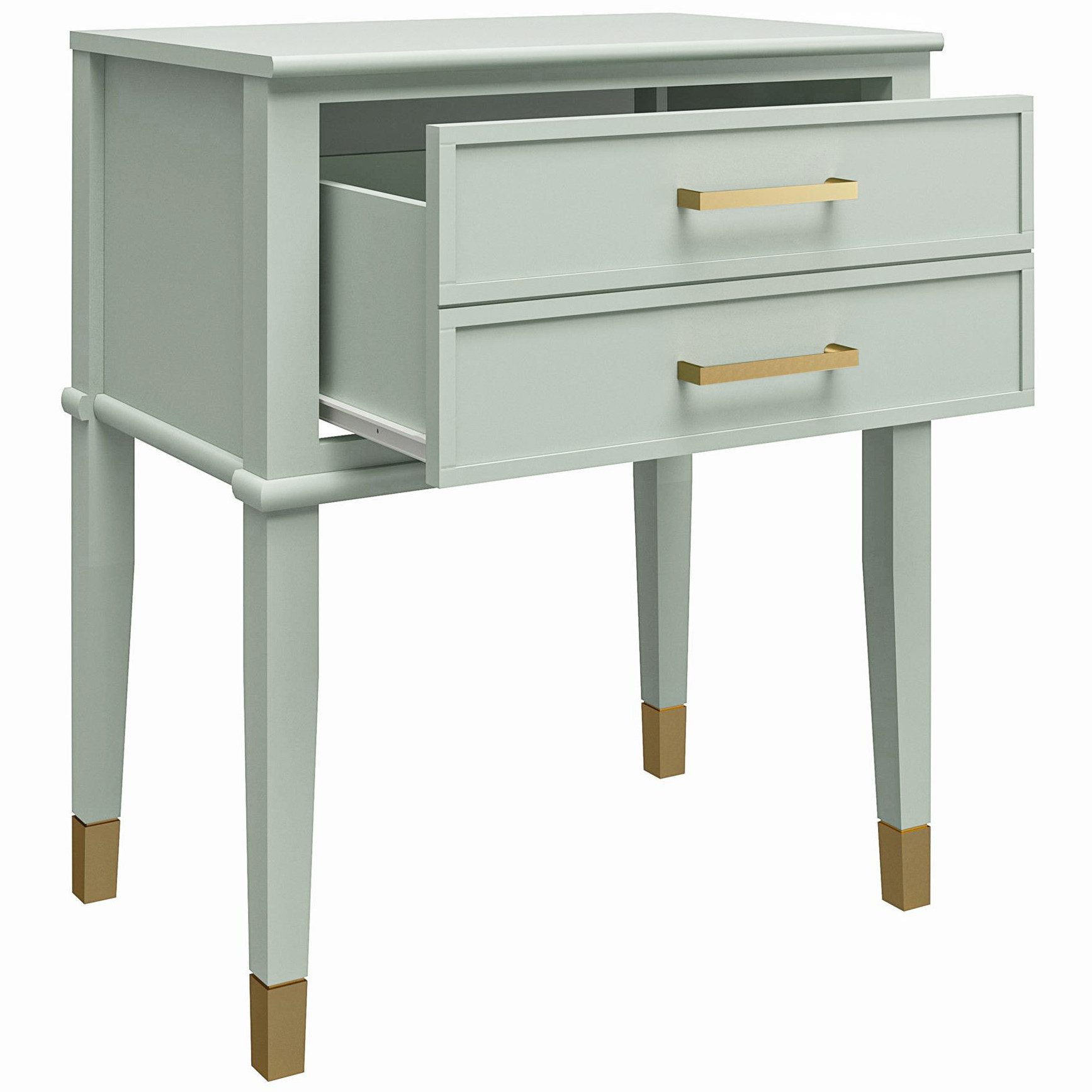 loft24 Beistelltisch Westerleigh, Beistellschrank, Nachttisch, Nachtschrank mit Schublade, Breite 60 cm