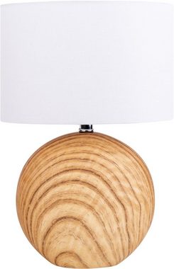 näve Tischleuchte Woody, Ein-/Ausschalter, ohne Leuchtmittel, Keramik Tischleuchte, E14, max. 40W, Höhe: 31,5cm, inkl. Kippschalter