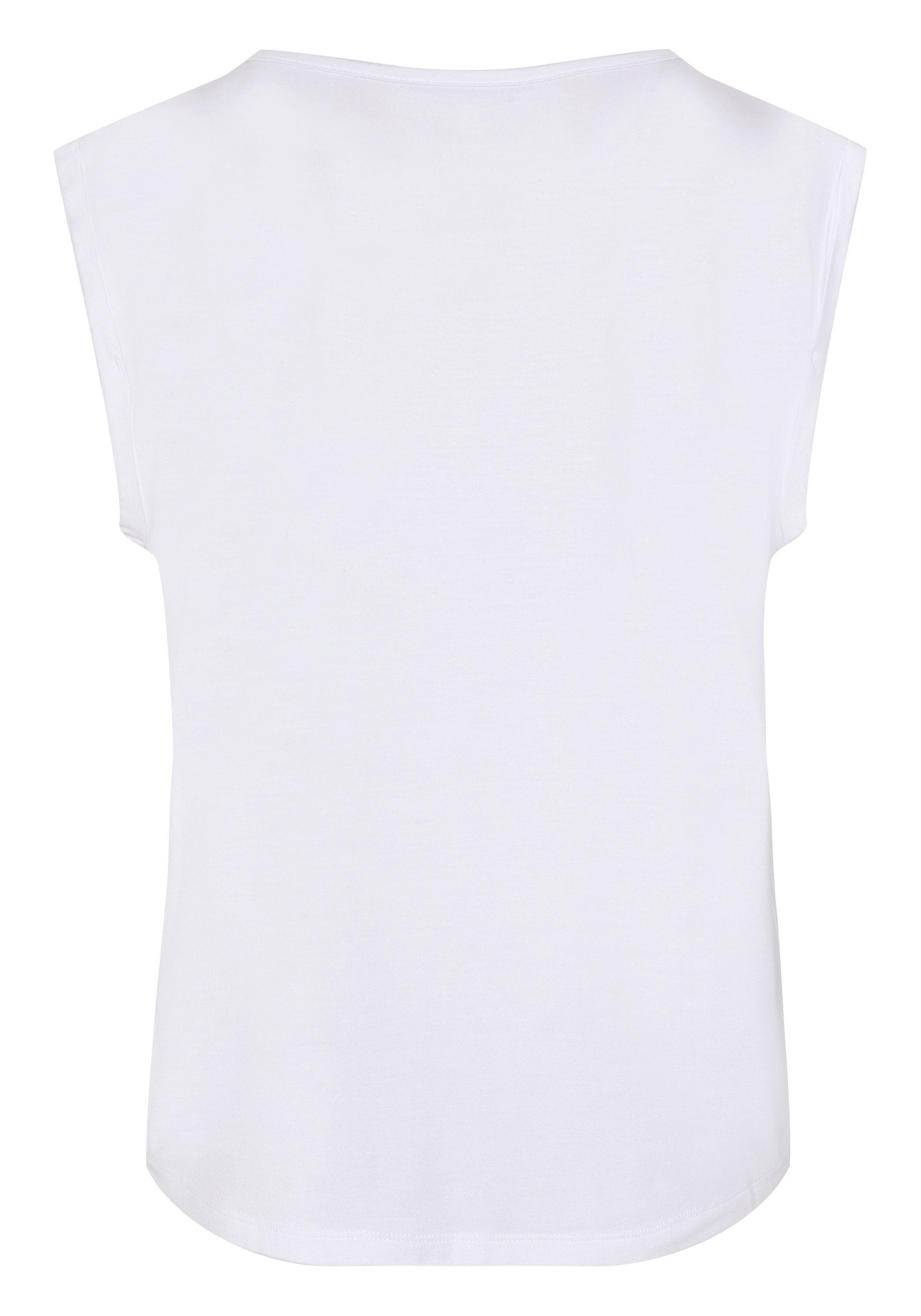 Detto Fatto Print-Shirt mit zartem Schriftzug günstig online kaufen
