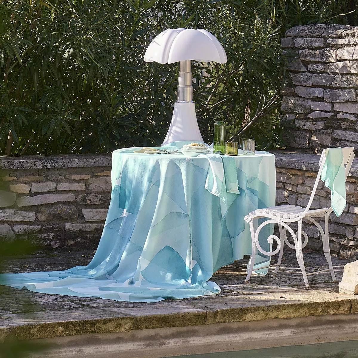 Garnier Thiebaut Tischdecke Garnier-Thiebaut Tischwäschekollektion Aqua, bedruckt