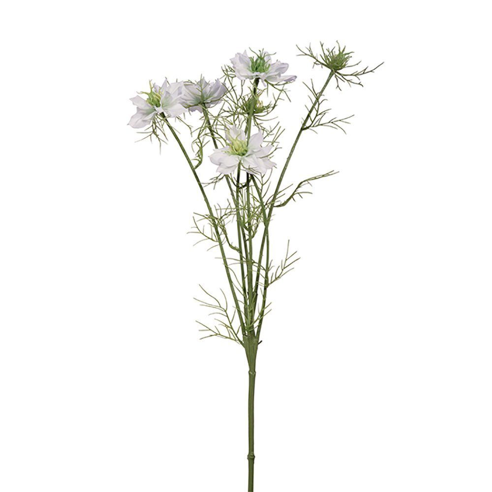 groß Kunstpflanze FINK Kunstblume Nigella - 66cm 10cm, creme B. Fink x - H