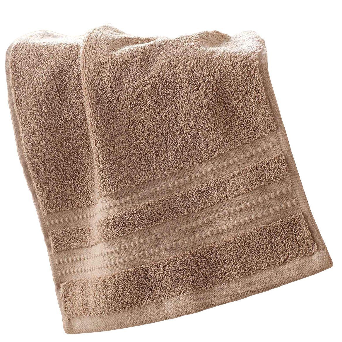Douceur d'intérieur Handtuch Handtuch EXCELLENCE, 30 x 50 cm, taupe - Douceur d'intérieur, Baumwolle (1-St). € 18,99