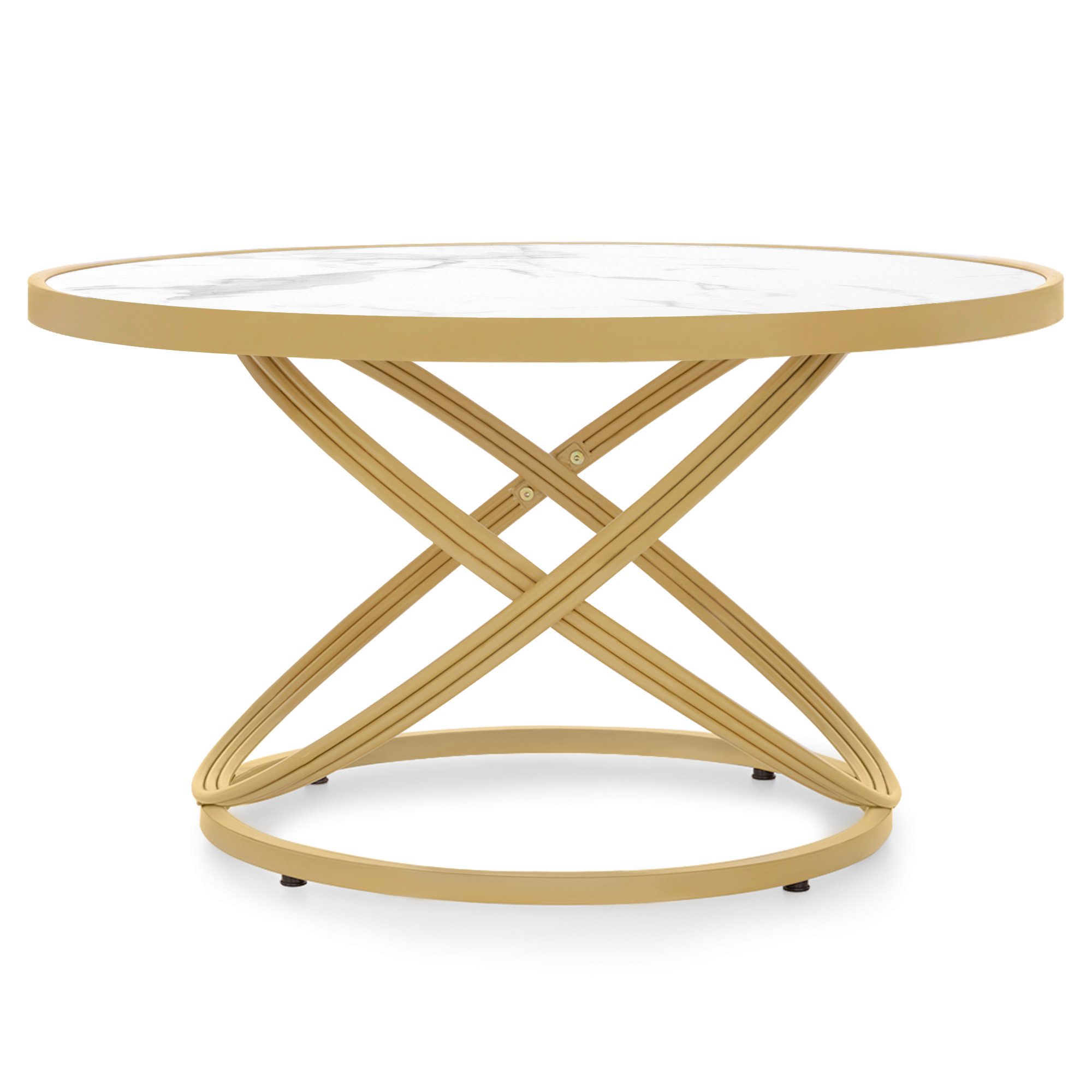 Barberpub Couchtisch BarberPub Couchtisch Rund Holz, Sofatisch Beistelltisc günstig online kaufen