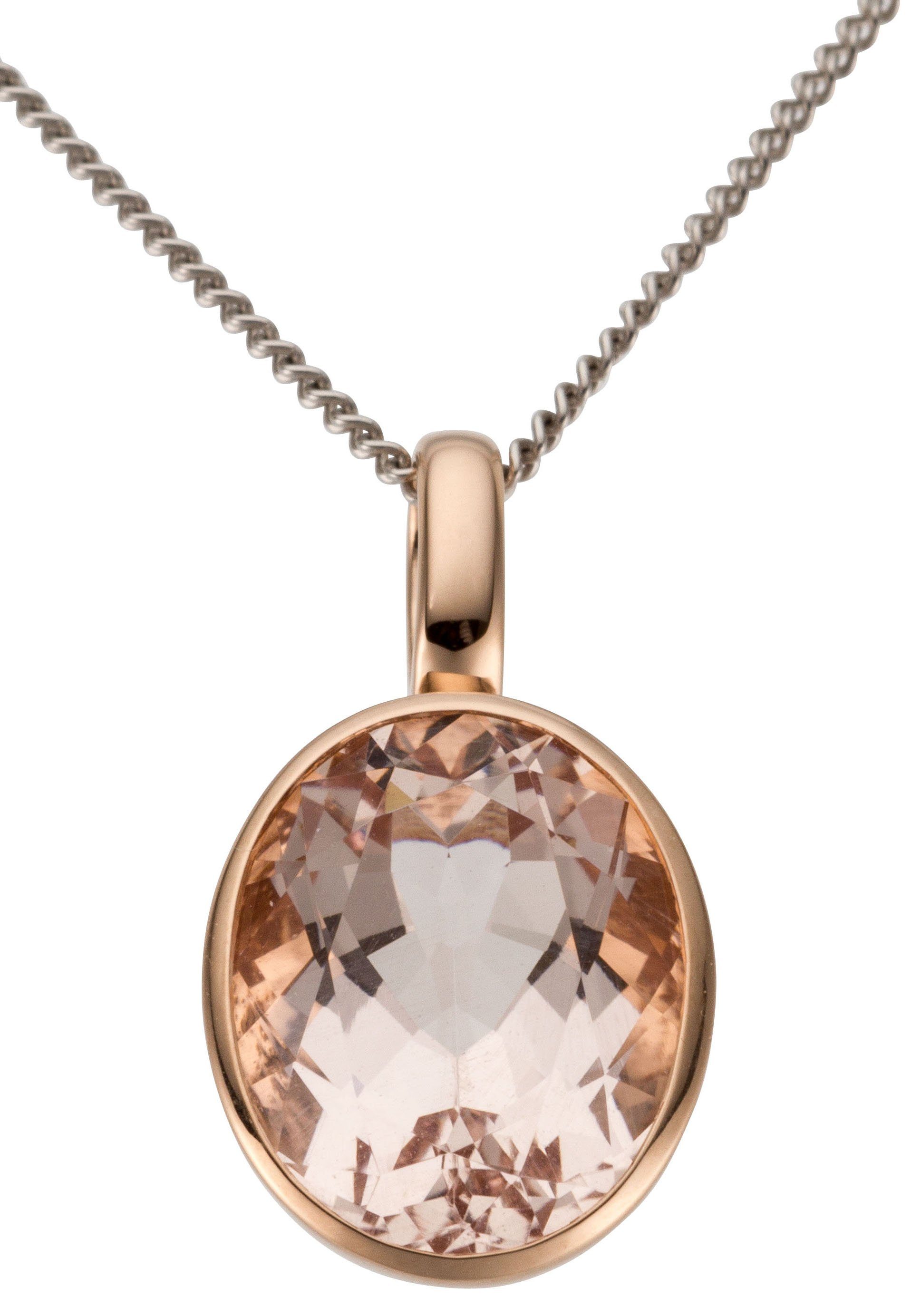 Firetti Kettenanhänger Schmuck Geschenk Gold 585 Halsschmuck Anhänger für Halskette, mit Morganit