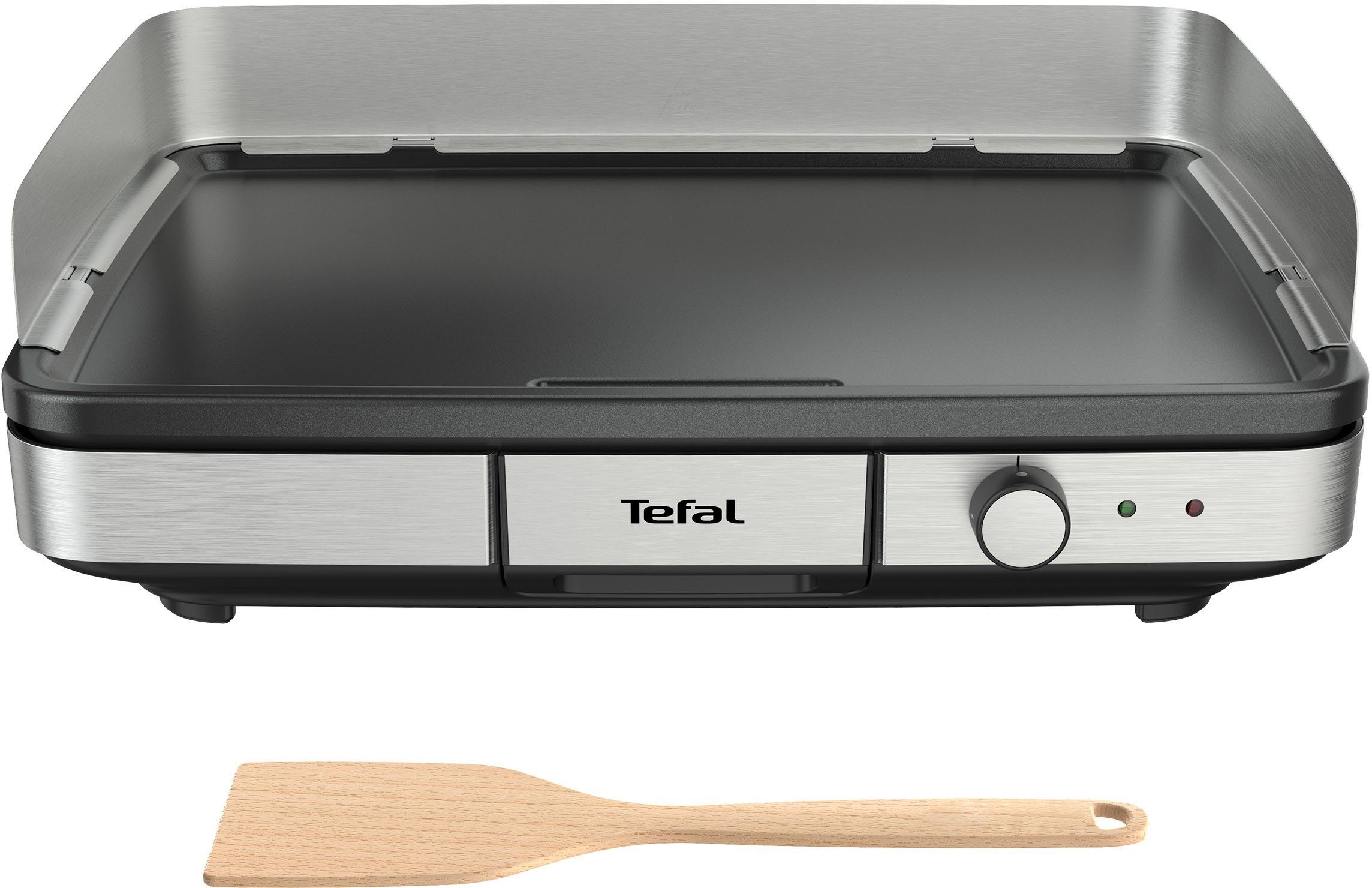 Tefal Tischgrill CB690D Maxi Plancha XXL, 2300 W, antihaftbeschichtet, inkl. abnehmbarem Windschutz + Holzspatel – Bild 4 von 5