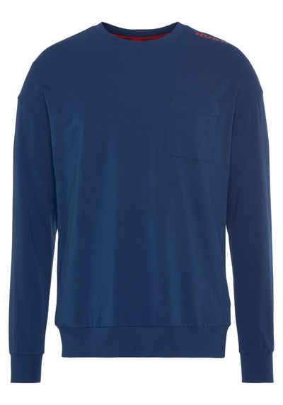 HUGO Sweatshirt Labelled Sweatshirt 10241810 01 mit Markenlabel