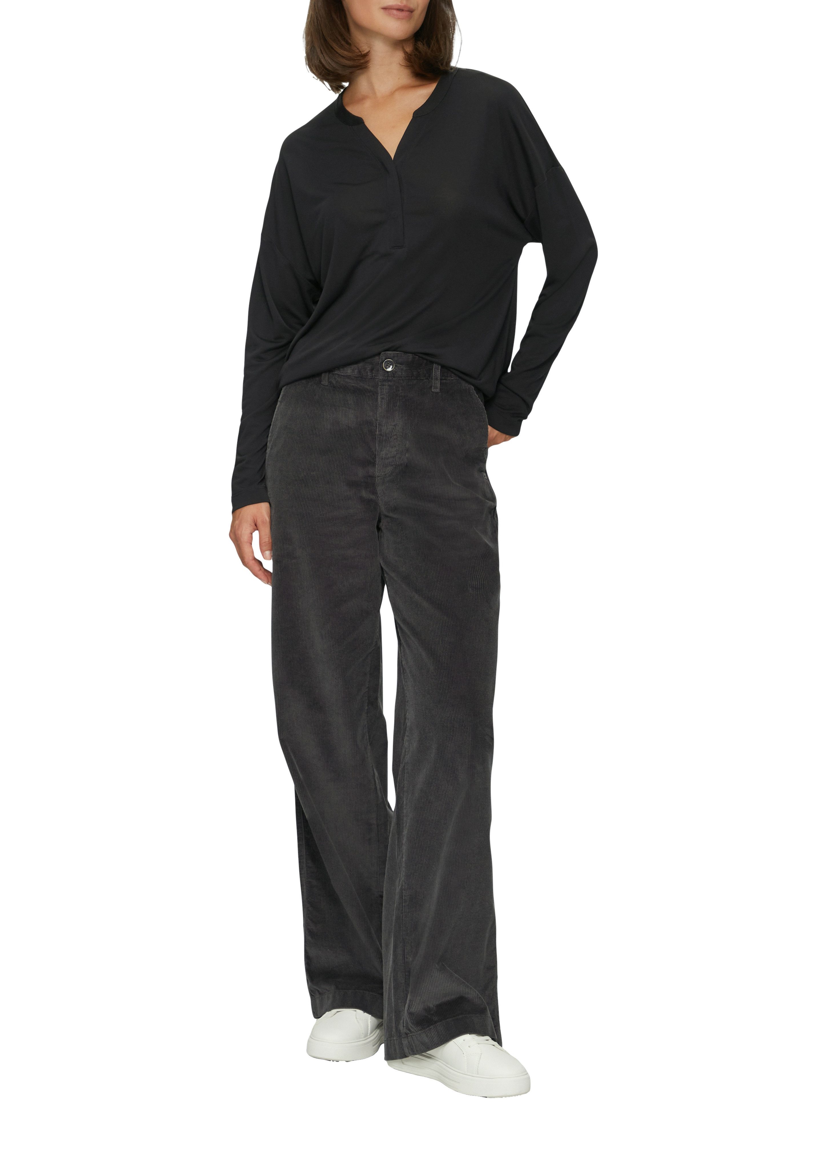 s.Oliver Langarmbluse mit V-Ausschnitt günstig online kaufen