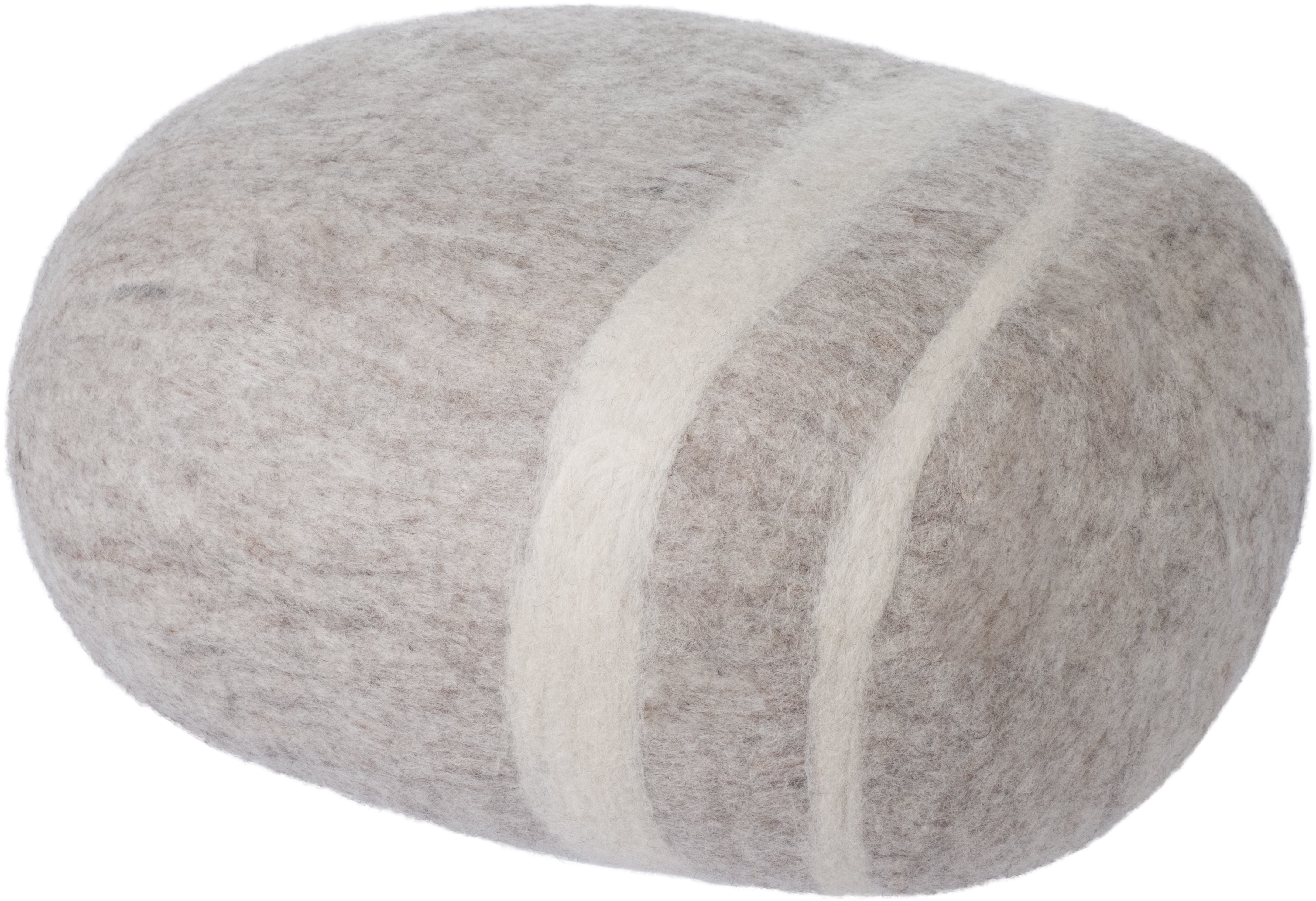 myfelt Pouf Filz Kieselstein (Pouf), aus 100% reiner Schurwolle, Meditationskissen, Hocker