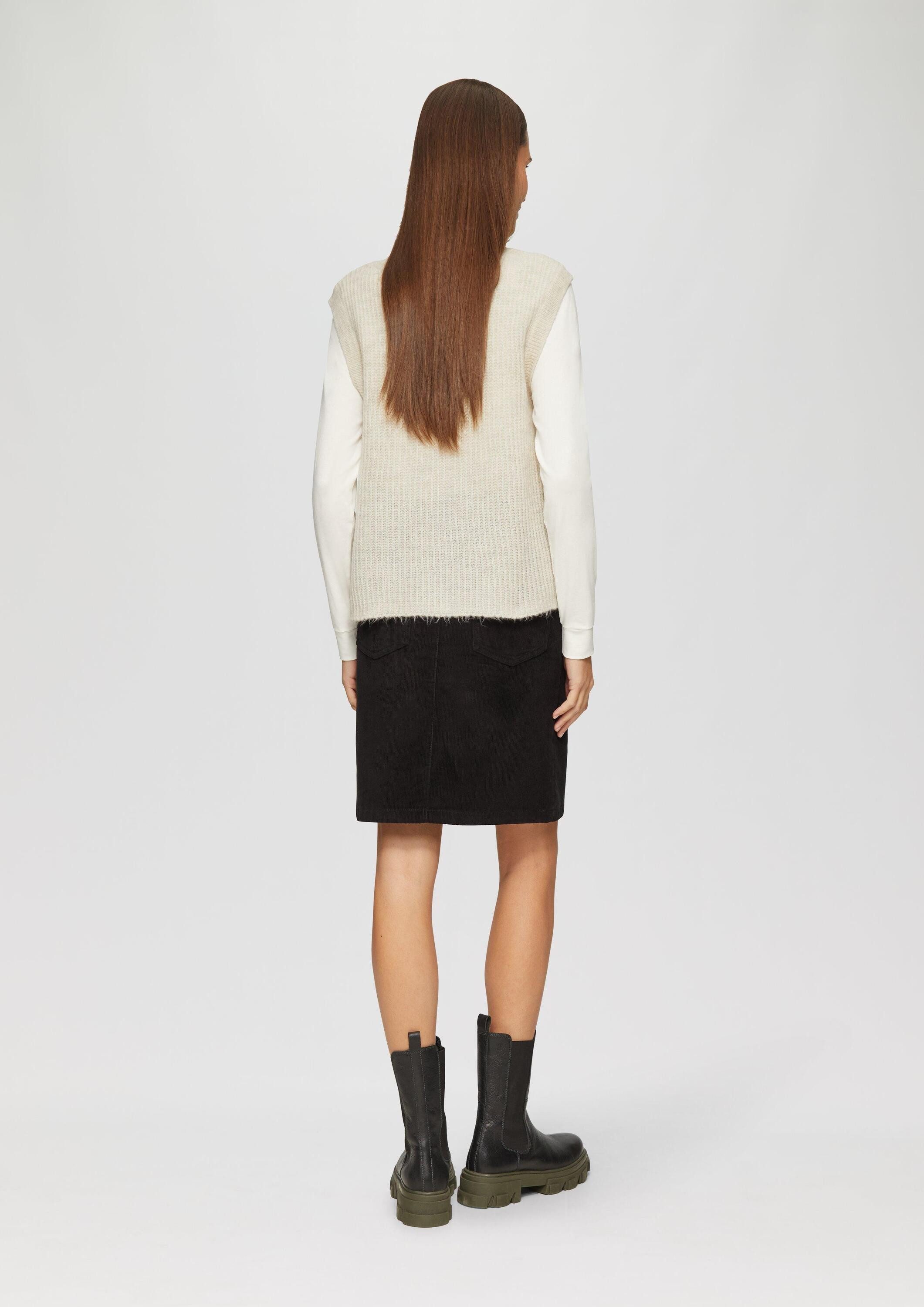 s.Oliver Funktionsweste Strickjacke Geknöpfte Strickweste