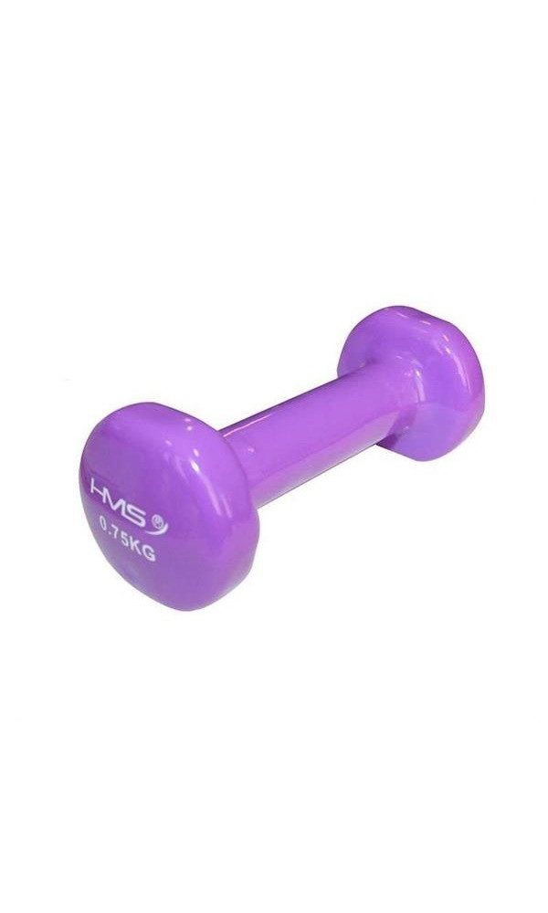 Kurzhantel Fitness (Gusseisen mit Vinylbeschichtung) 0,75kg violett - 1 Stück