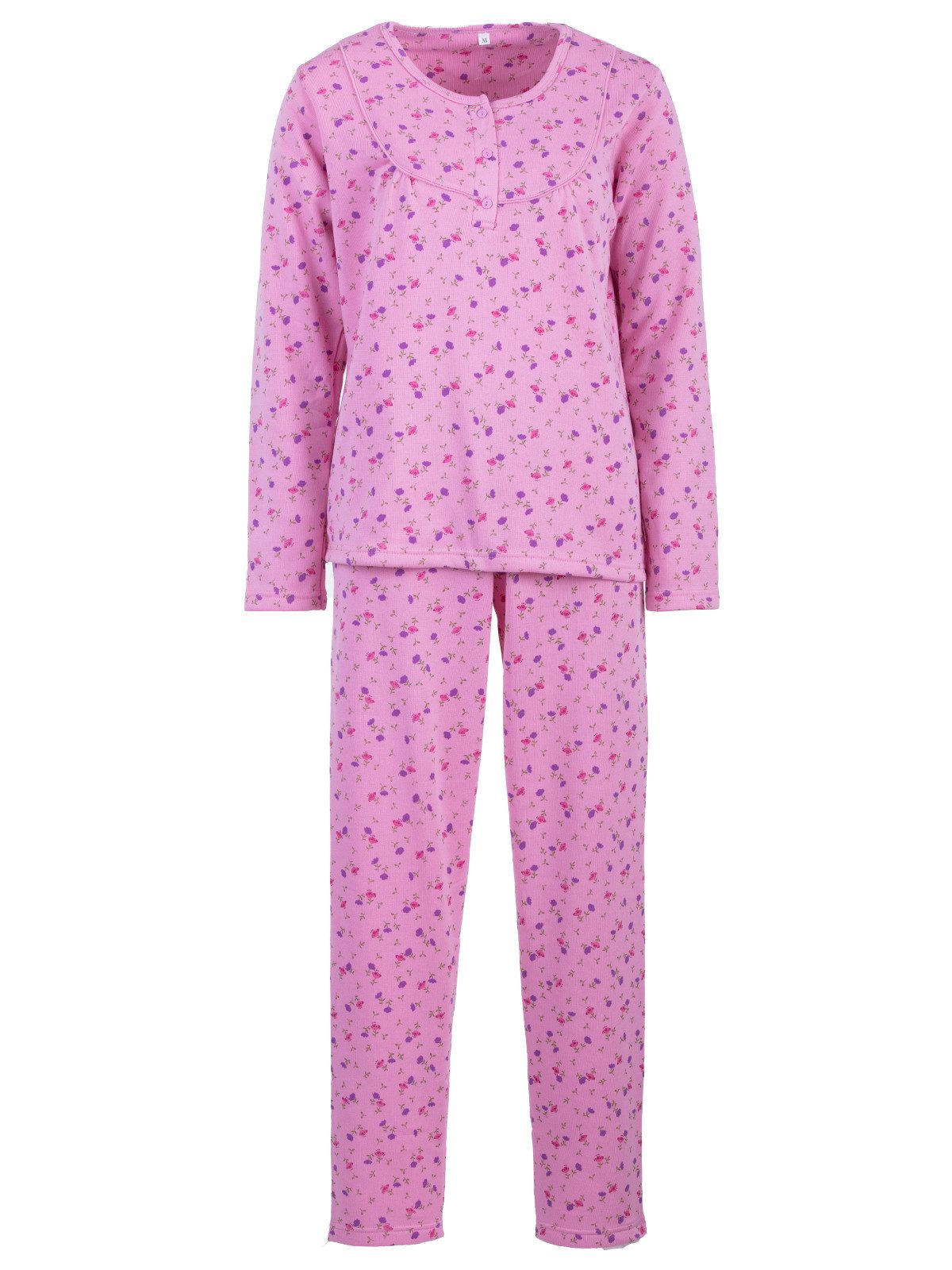 Lucky Schlafanzug Pyjama Set Thermo - Weidenrose günstig online kaufen