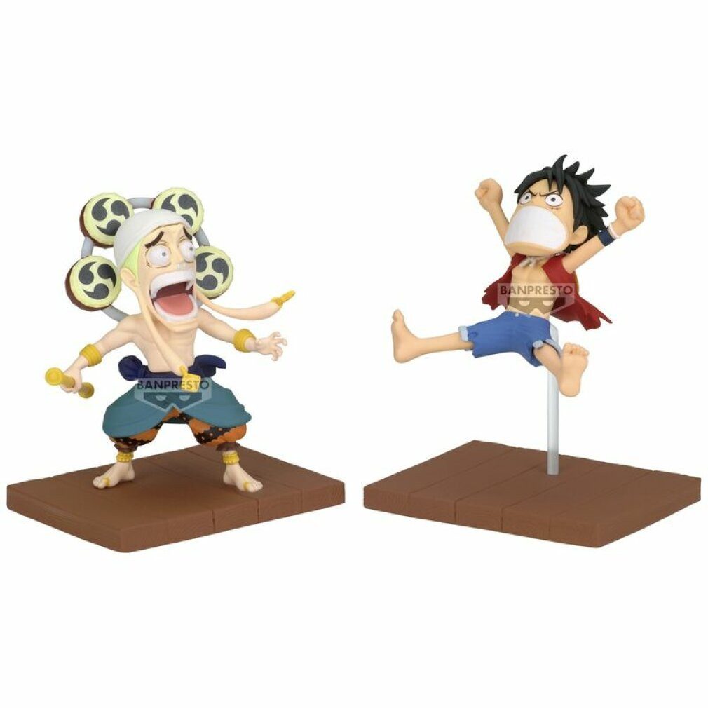 Banpresto Spielfigur One Piece Monkey D Luffy & Enel World Sammelfigur 7cm