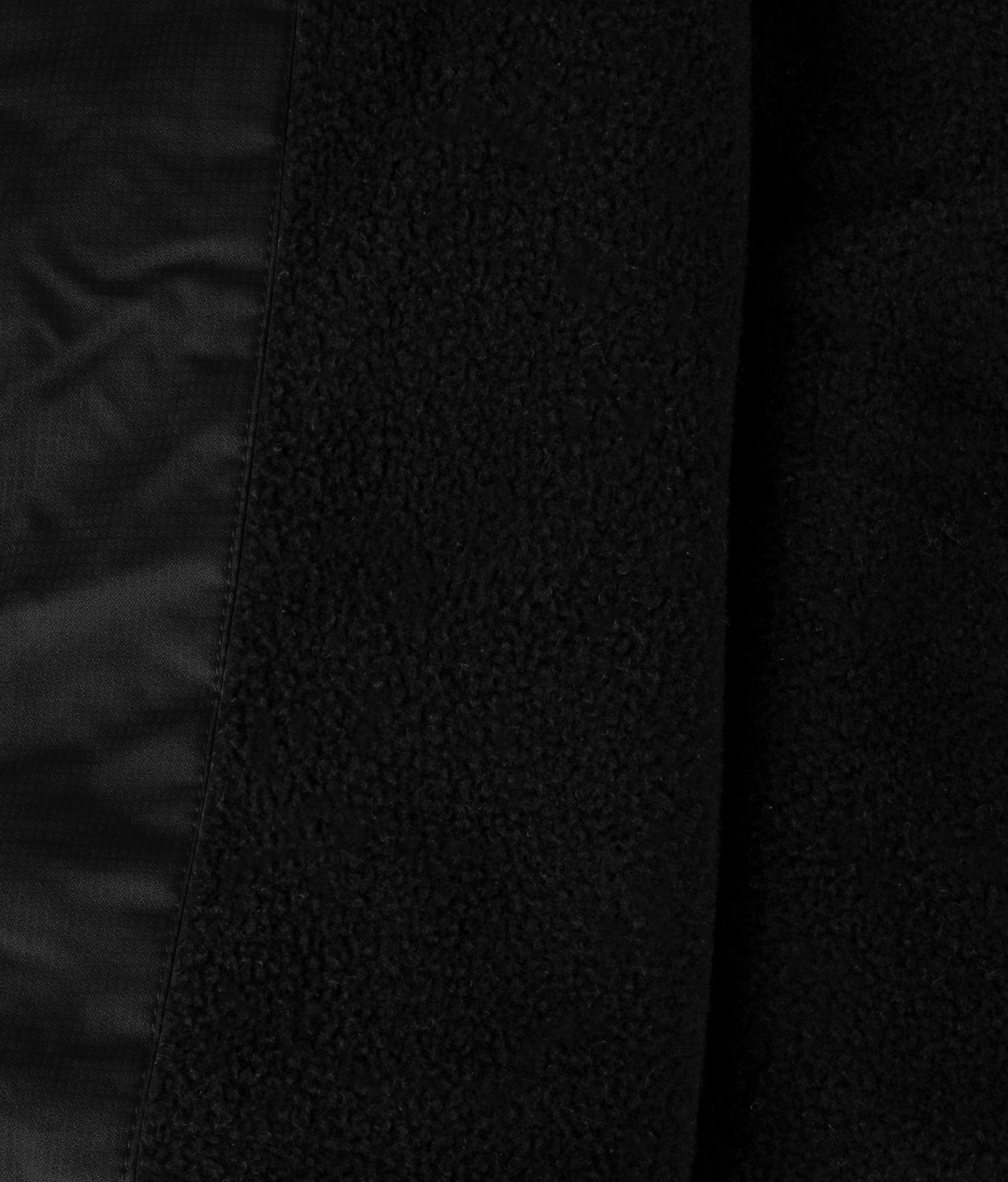normani - Regenjacke Wasilla 6000mm 3M Wasserdichte Regenjacke mit Fleecefutter mit Kinder Übergangsjacke Schwarz Outdoor Wassersäule: Reflektoren