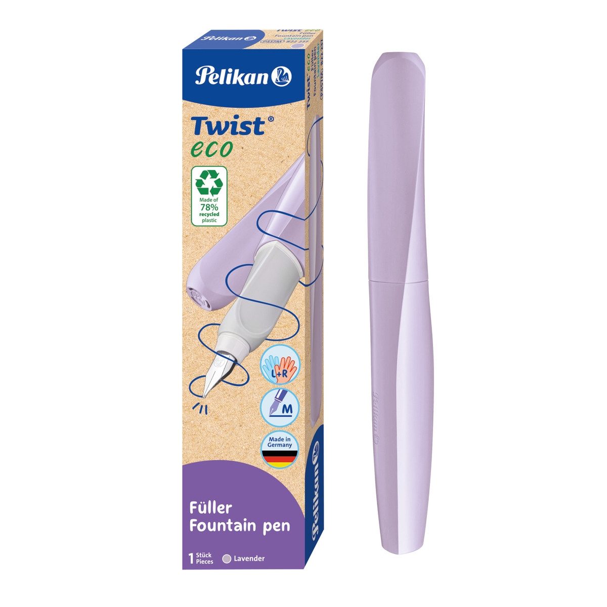 Pelikan Füllhalter Pelikan Füllhalter Twist eco P457 lavendel Faltschachtel