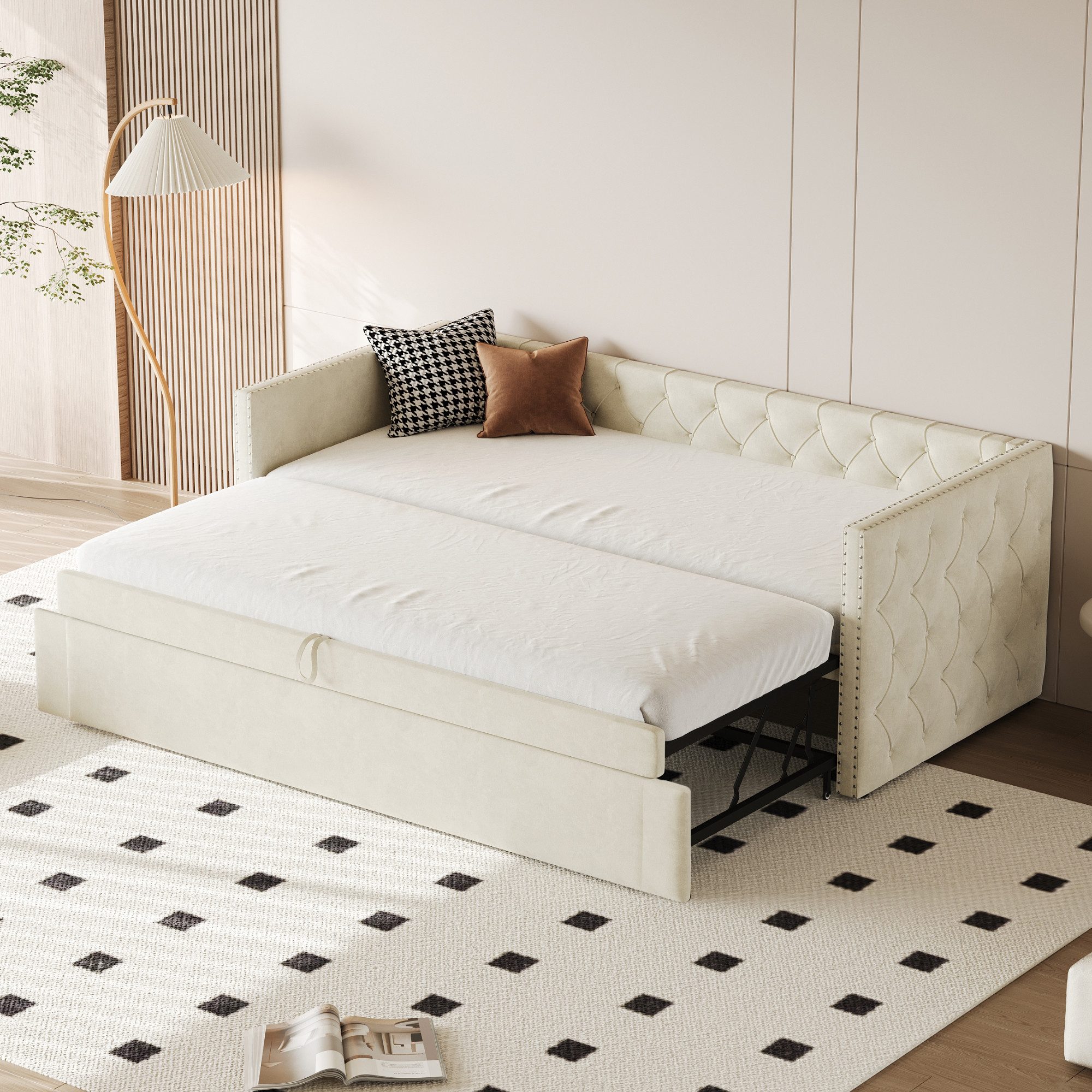 Flieks Daybett, Tagesbett Schlafsofa mit Unterbett günstig online kaufen
