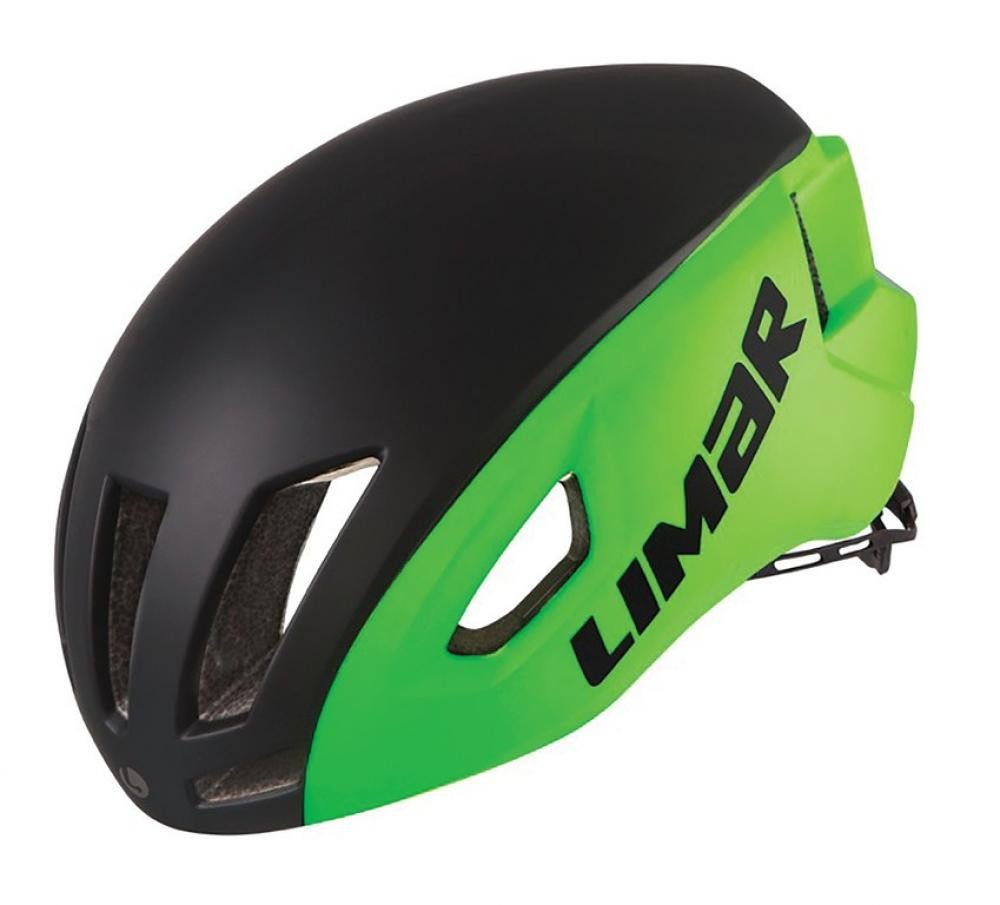 LIMAR Fahrradhelm Limar Helm Air Speed mattschwarz grün M 53 bis 57cm