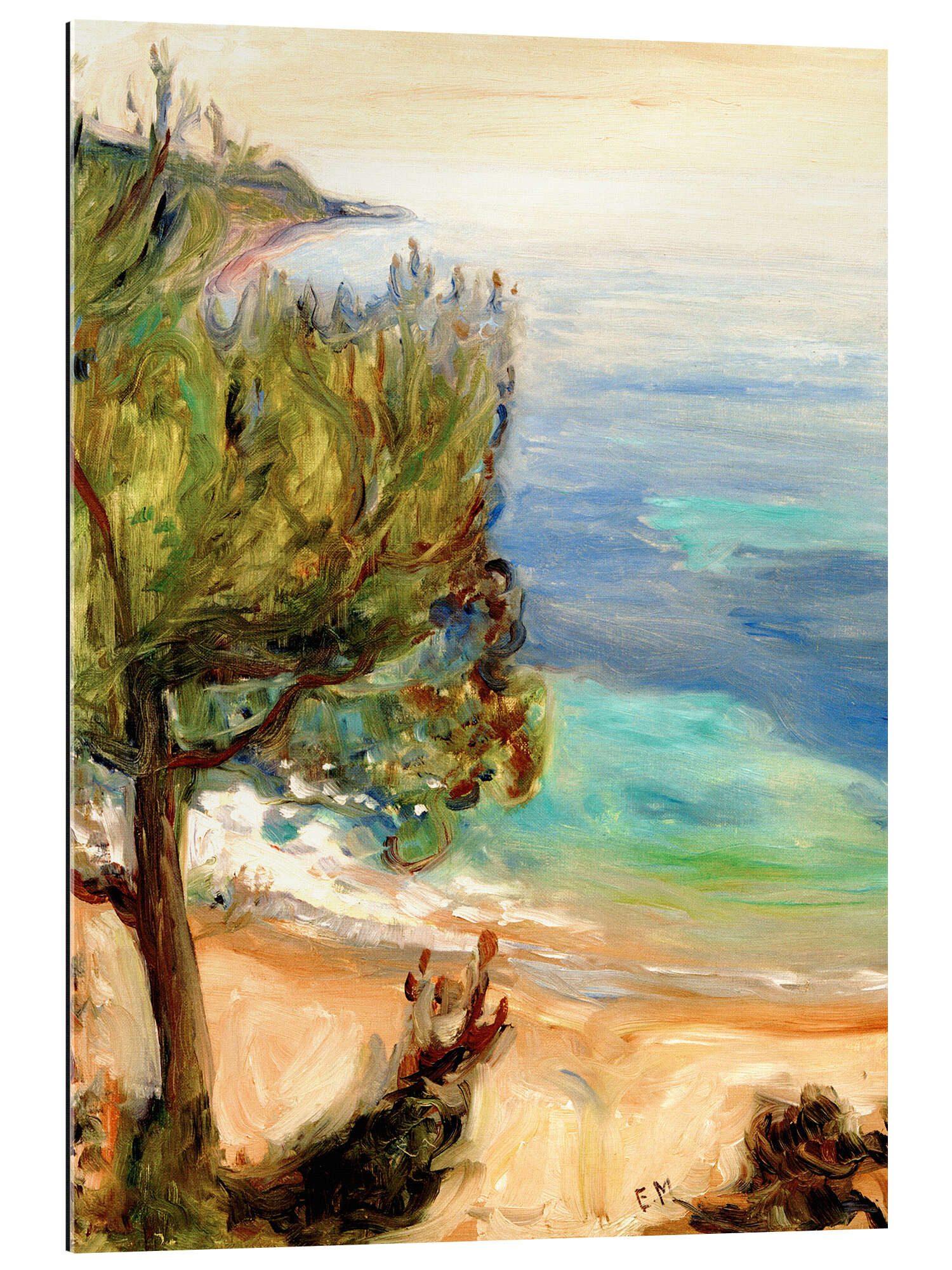 Posterlounge XXL-Wandbild Edvard Munch, Landschaft bei Nizza, Wohnzimmer Malerei