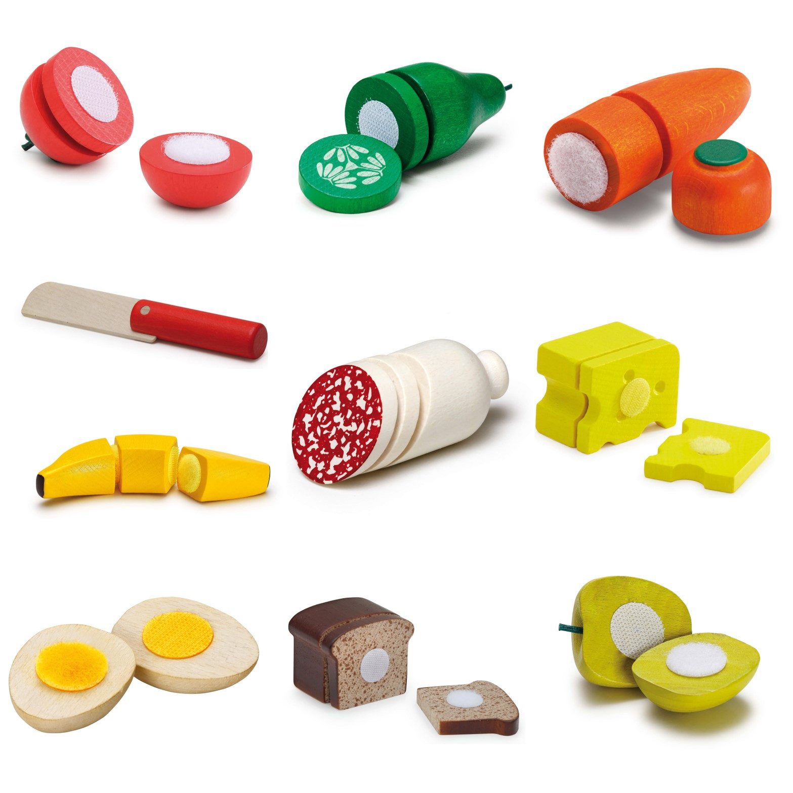 Erzi® Kaufladensortiment Erzi Kaufladenzubehör-Set zum Schneiden, 10-teilig