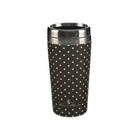 Goebel Coffee-to-go-Becher Dots - Mug to Go Chateau Black and White, Metall