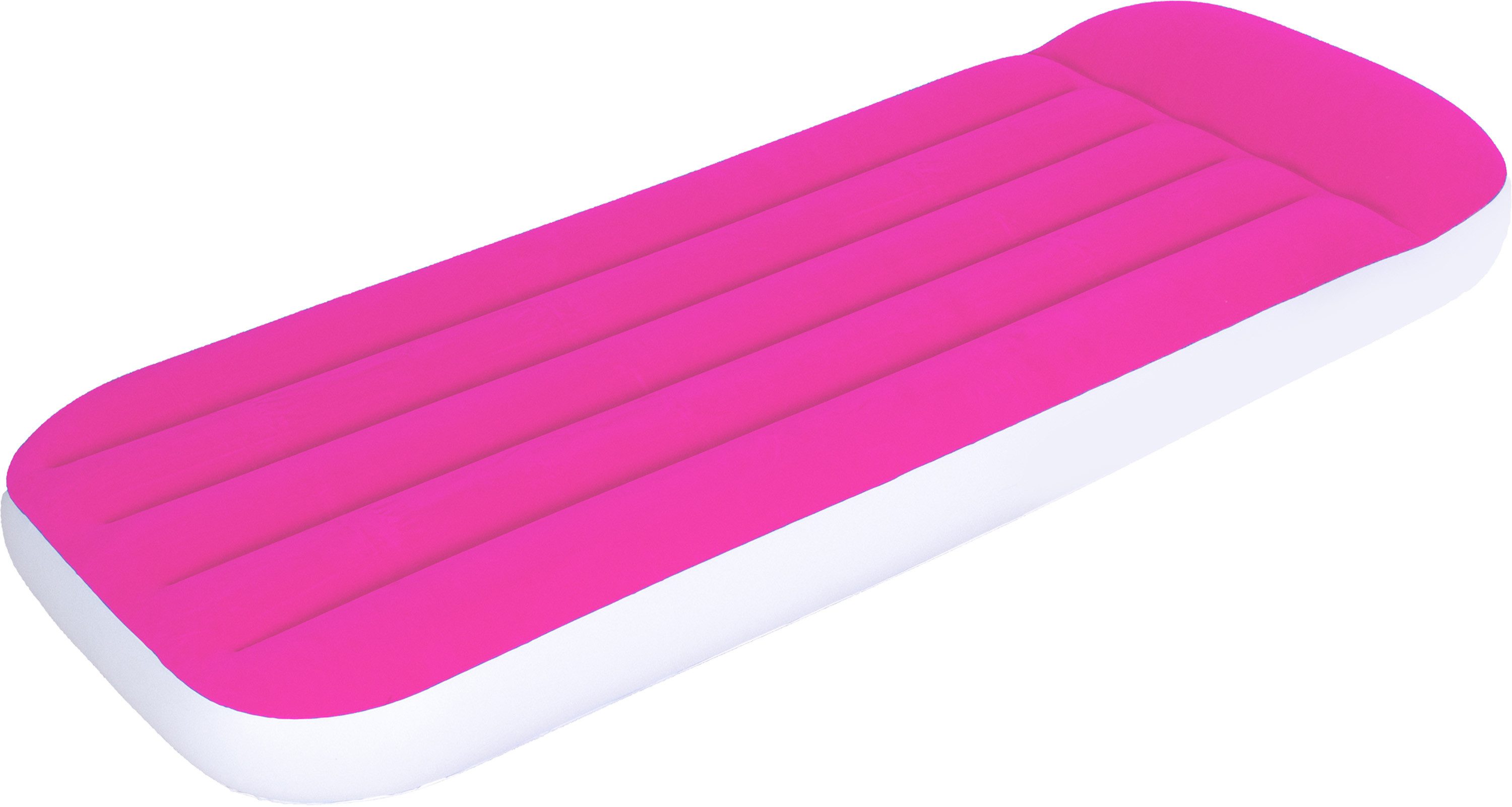 Avenli Luftbett Aufblasbares Kinderbett rosa, (Luftbett für Kinder rosa, 1-tlg., Kinderluftbett 157x66x23cm), Luftmatratze mit erhöhtem Kopfteil
