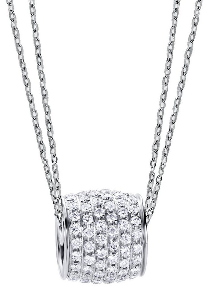 Firetti Kette mit Anhänger Schmuck Geschenk Silber 925 Halsschmuck  Halskette Ankerkette, zu Kleid, Shirt, Jeans, Sneaker! Anlass Geburtstag  Weihnachten, Diese Damenkette erweist sich als echter Klassiker