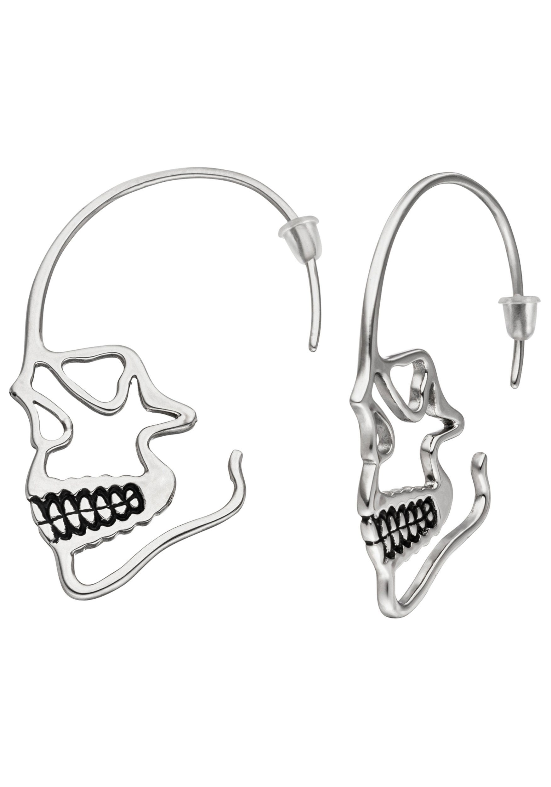JOBO Paar Ohrhänger Totenkopf, Edelstahl günstig online kaufen