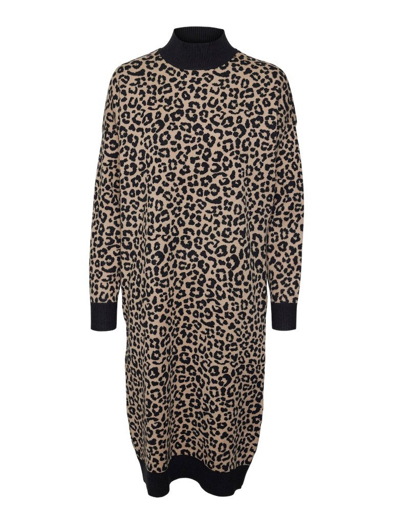 Vero Moda Cocktailkleid VMARIA ART LS HIGHNECK KNEE DRESS G Black/FOREVER günstig online kaufen