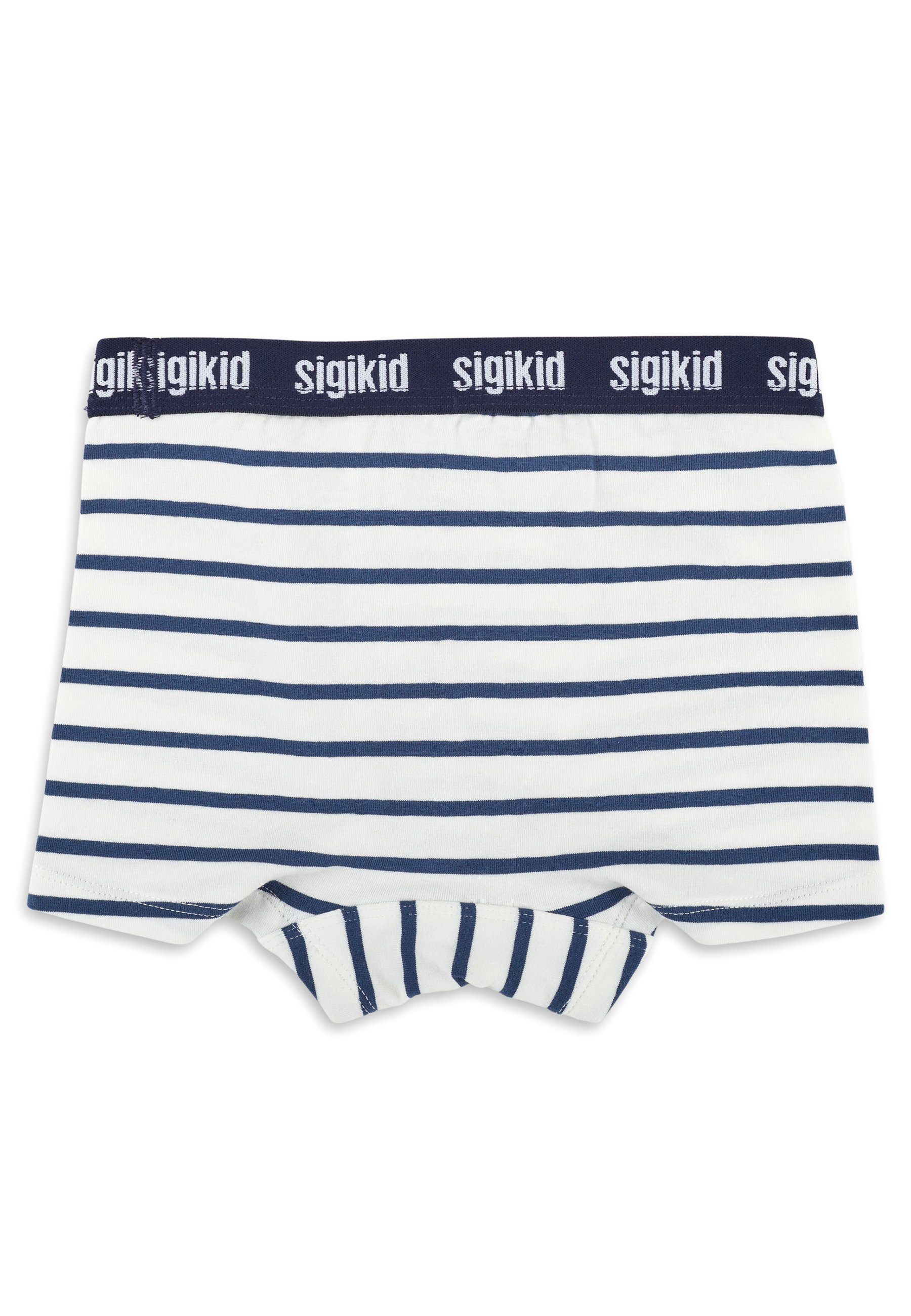 Unterhemd Unterwäsche Sigikid Kinderunterwäsche blau/weiß (2-St) Set