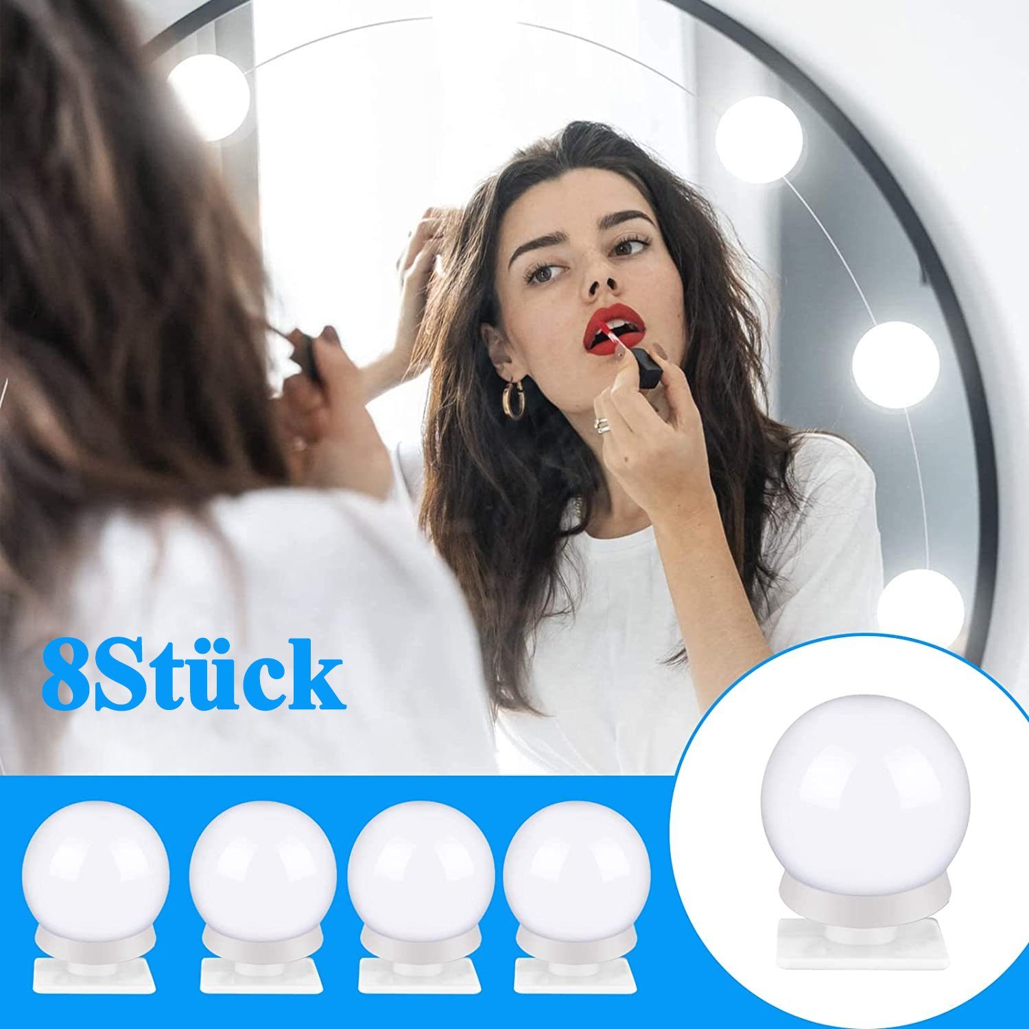 zggzerg LED-Lichtspiegel LED Spiegelleuchte,3 Farbmodi Schminktisch günstig online kaufen