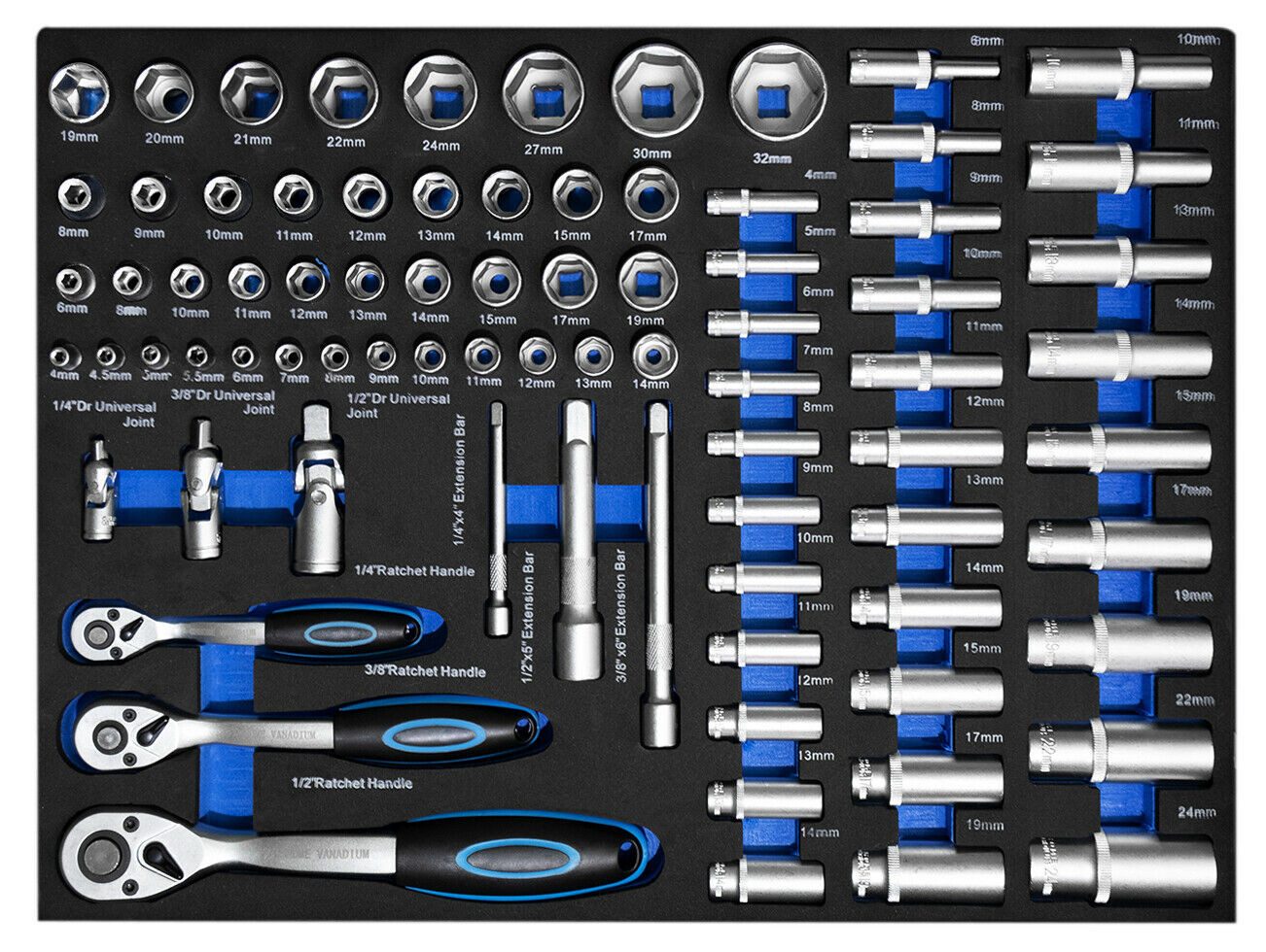 Imperiumtools Werkstattwagen XXXL Werkzeugwagen gefüllt 8 Schubladen IMPERI günstig online kaufen