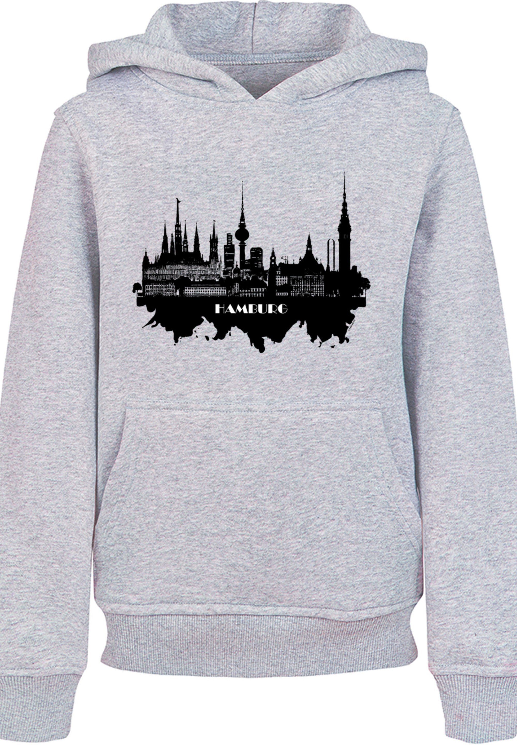 Hamburg F4NT4STIC Cities skyline heather Print Collection - Kapuzenpullover grey