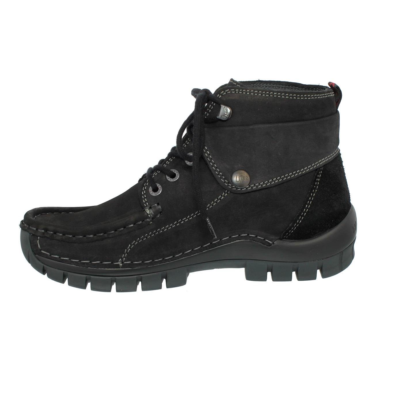 WOLKY Wolky JUMP WINTER Bootie, Oiled nubuck, Black, 0472516-000 Schnürstiefel