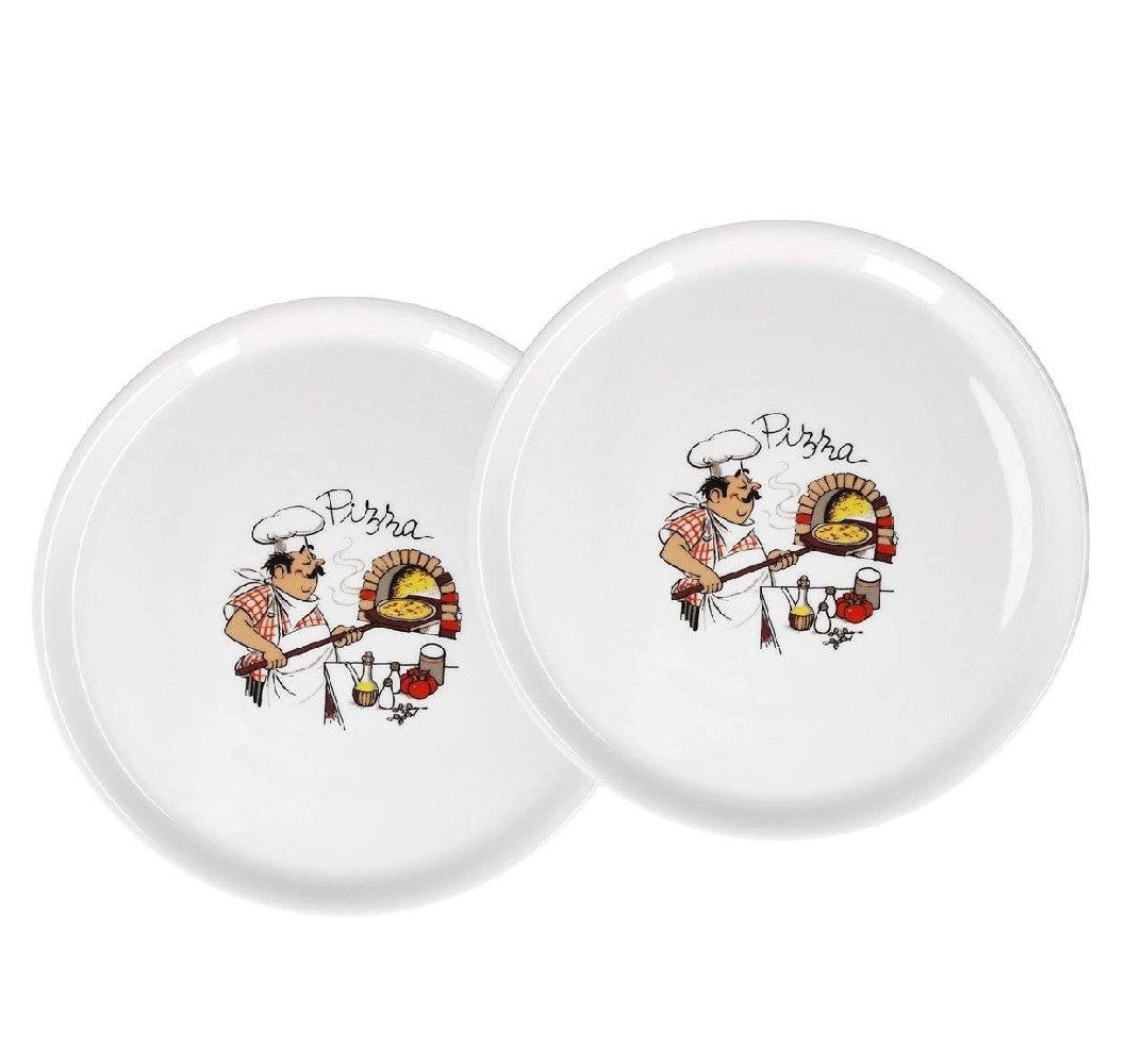 Saturnia Тарелка для пиццы Saturnia Napoli White Dekor Тарелка для пиццы 31cm 2er set