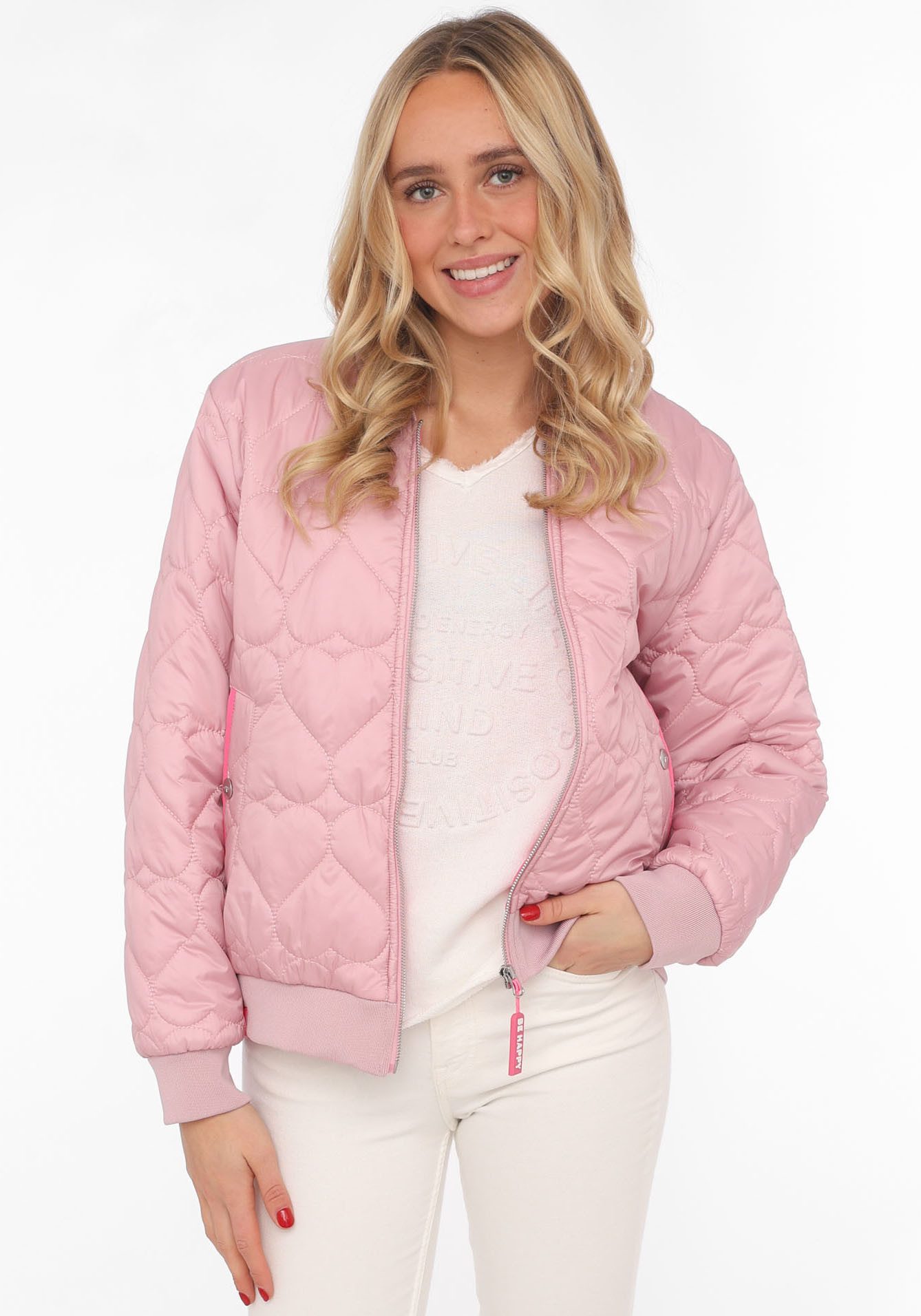 Zwillingsherz Bomberjacke modisch, Kontrastdetails, regular fit, günstig online kaufen