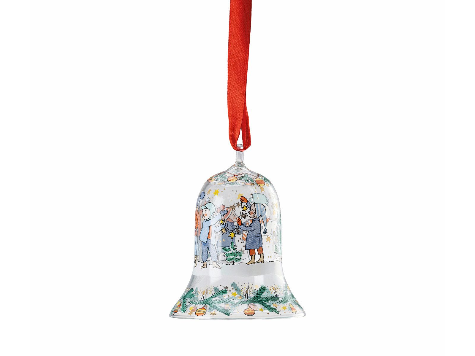 Hutschenreuther Weihnachtsbaumkugel Kristallglocke 2024 Glasglocke