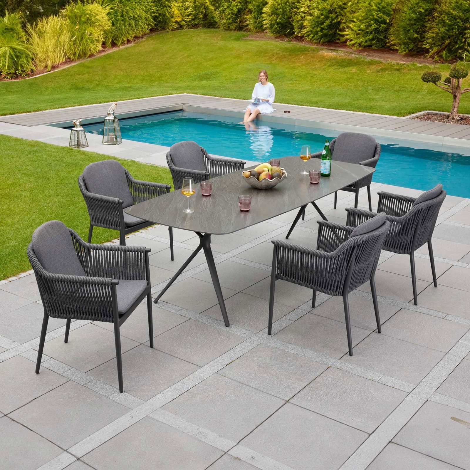 L.C. Wholesaler GmbH Gartentisch BARI, UV-beständig, wetterbeständig