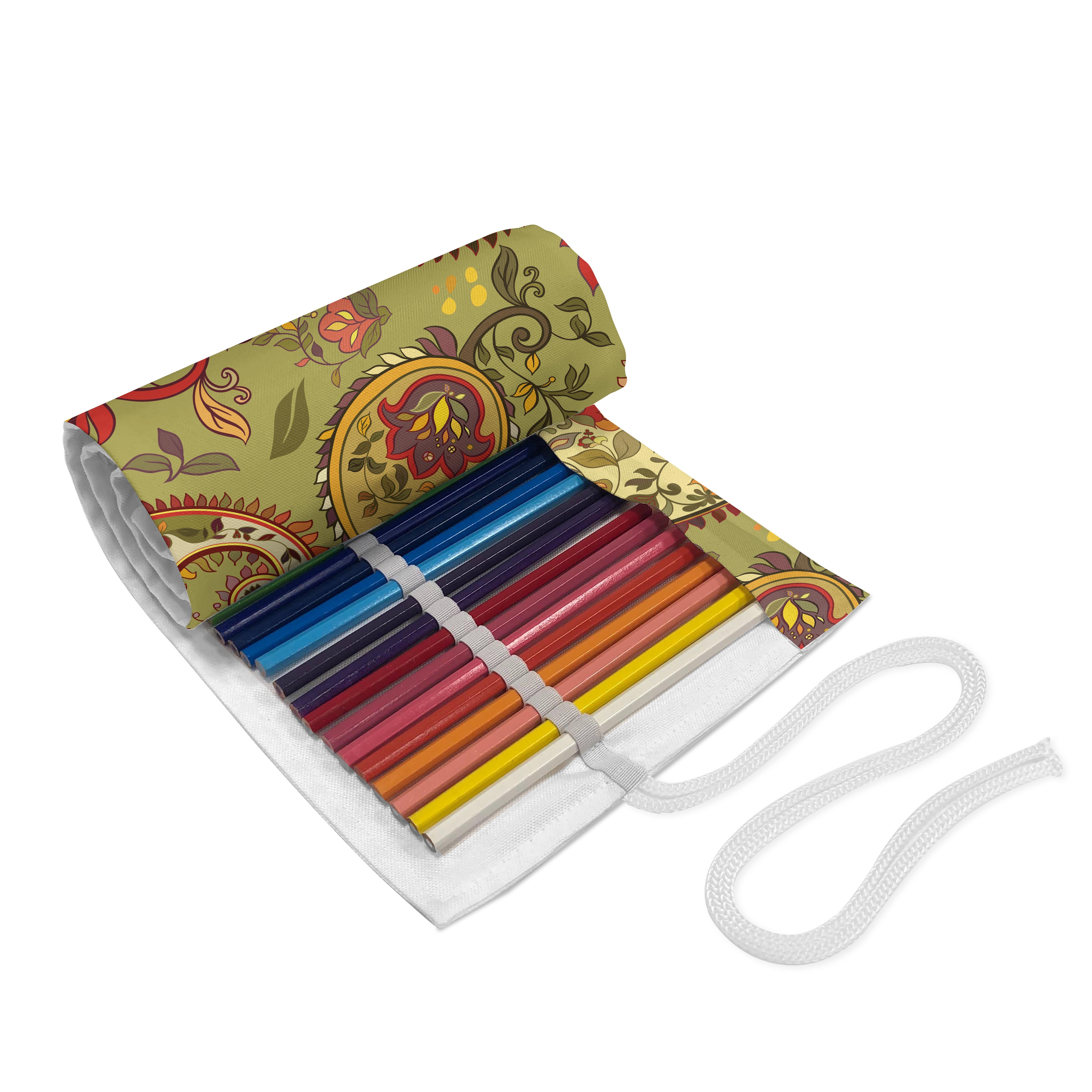 Stil Abakuhaus Paisley Segeltuch langlebig tragbar Stiftablage Mehrfarbig Federmäppchen Bunter und Organizer, persischer