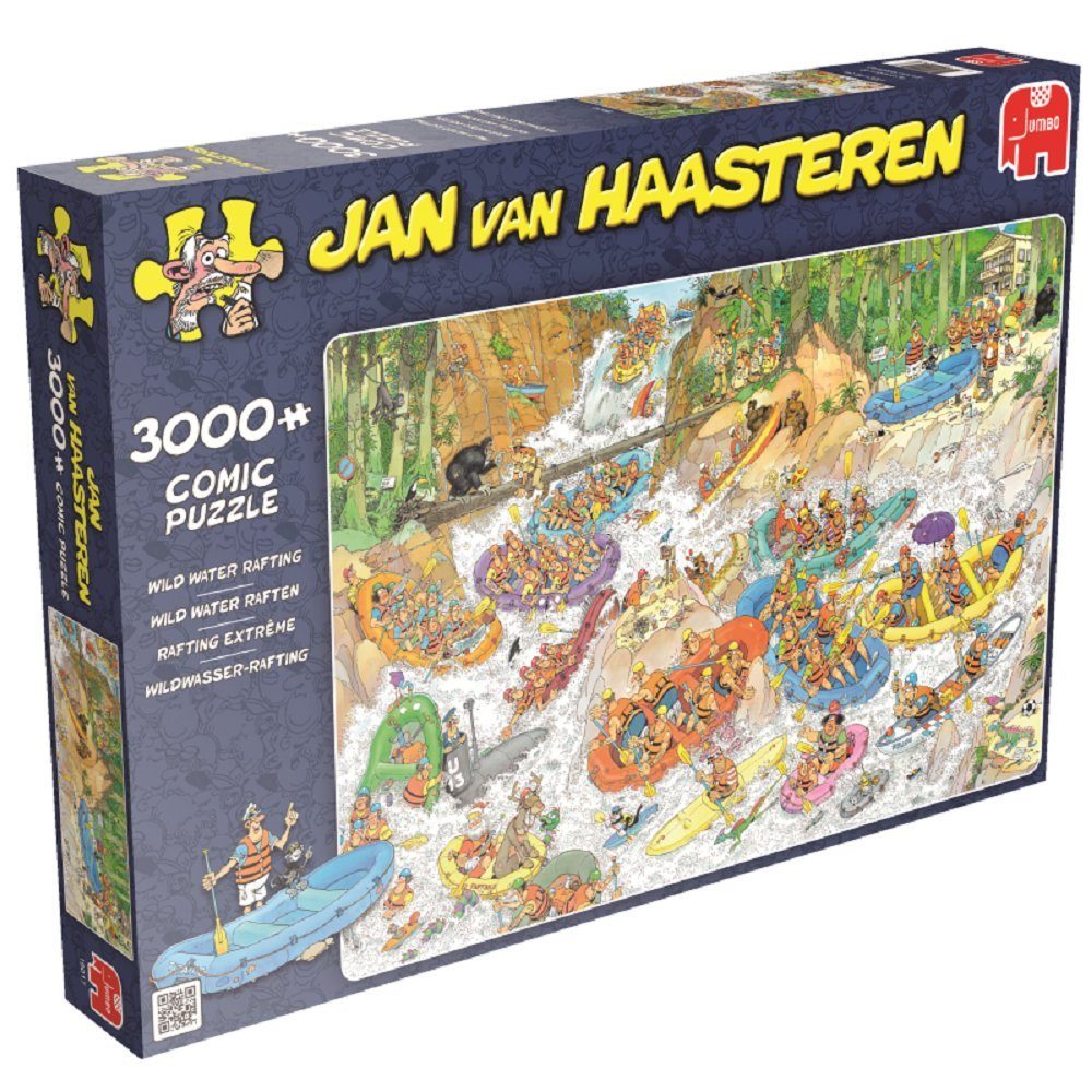 Jumbo 3000 Puzzle 19017 Jan Puzzleteile Haasteren van Spiele Wildwasser-Rafting,