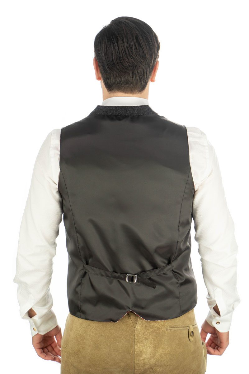 OS Trachten Trachtenweste Otsaya Gilet Weste mit Stehkragen und Kragenriegel