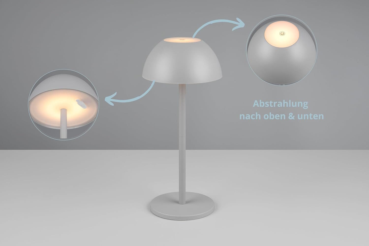 lightling LED Tischleuchte Robert, Touchfunktion, LED fest integriert, Warm günstig online kaufen