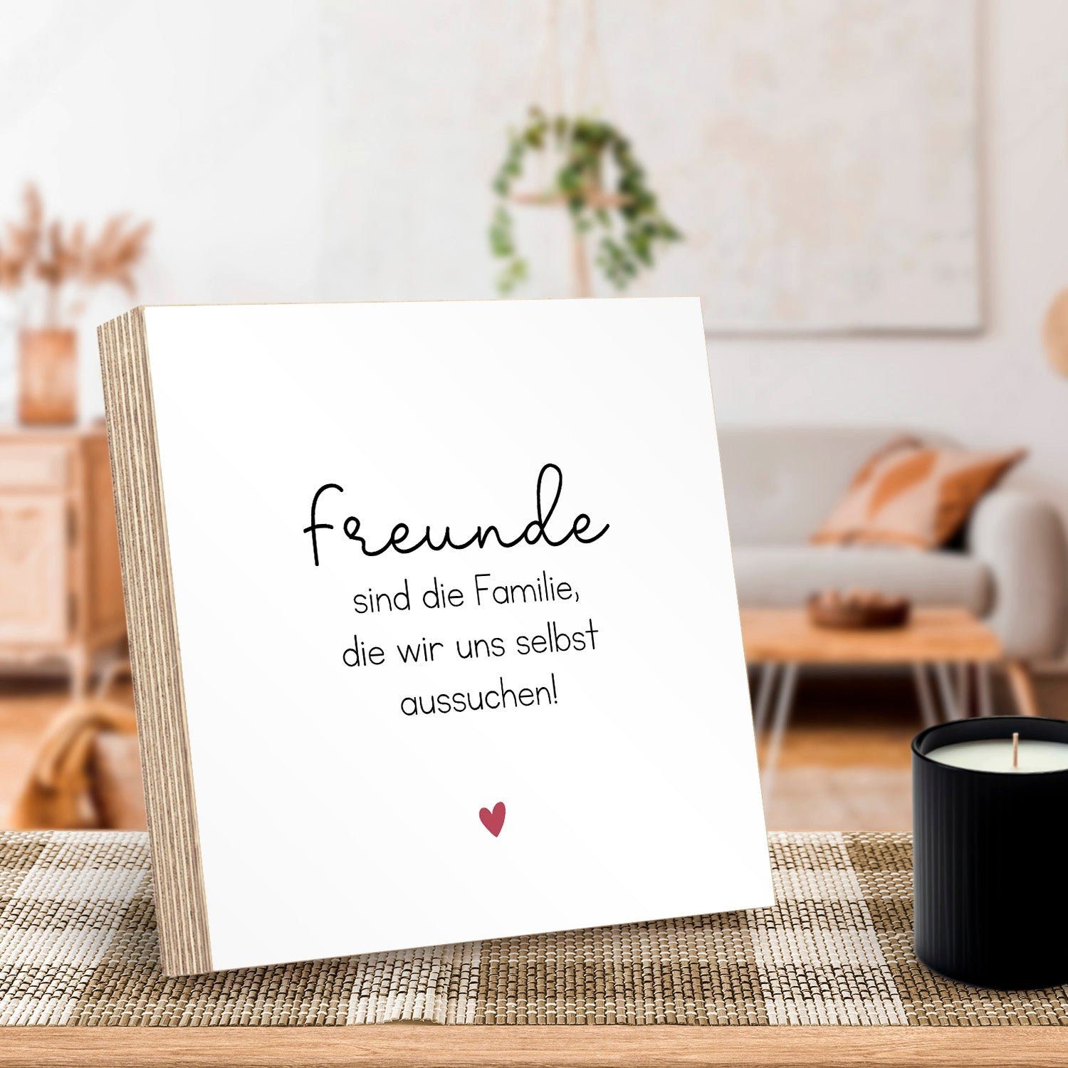ARTFAVES Holzbild Holzschild mit Spruch - günstig online kaufen
